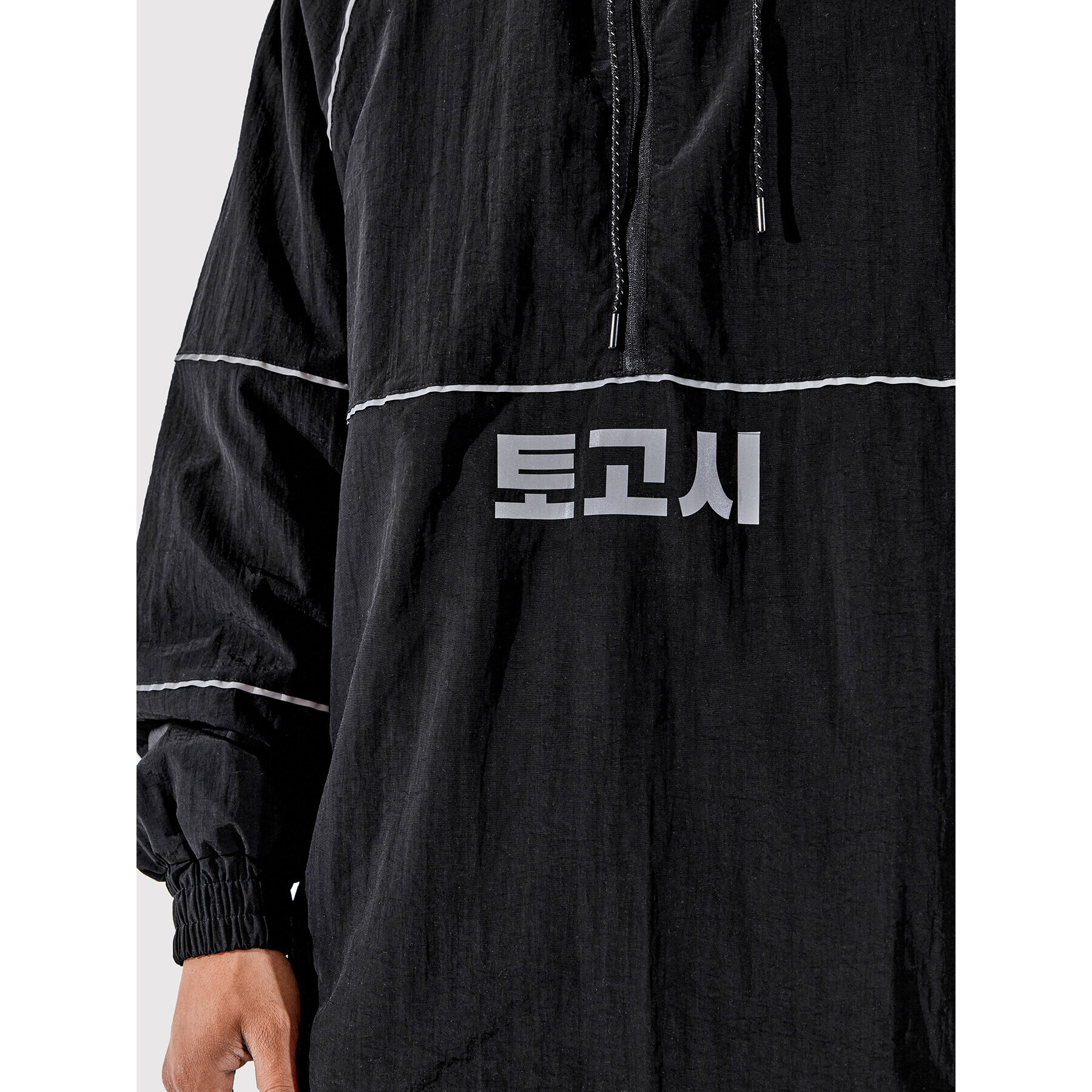 Togoshi Bunda anorak TG22-KUM001 Černá Oversize - Pepit.cz