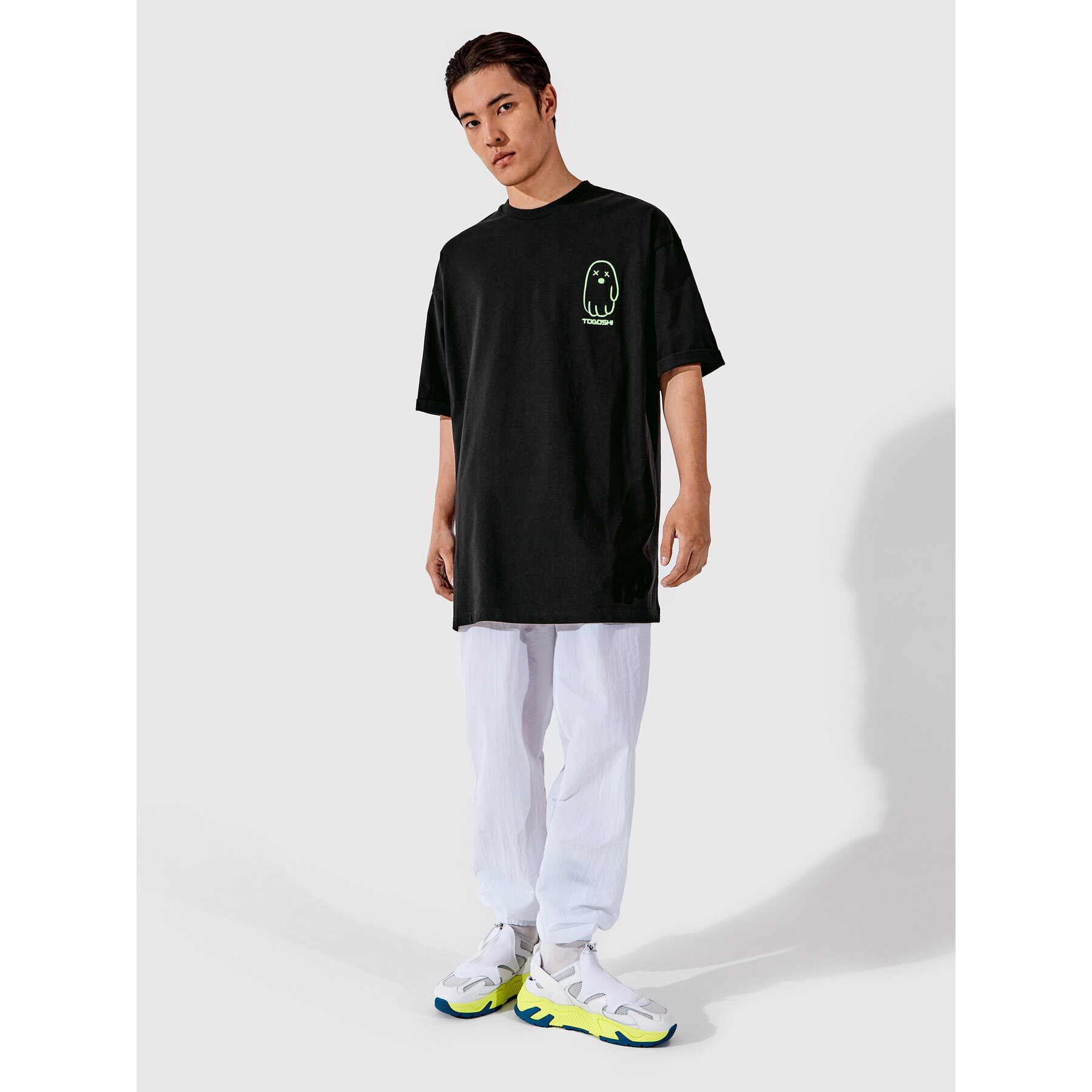 Togoshi T-Shirt TG22-TSM012 Černá Oversize - Pepit.cz