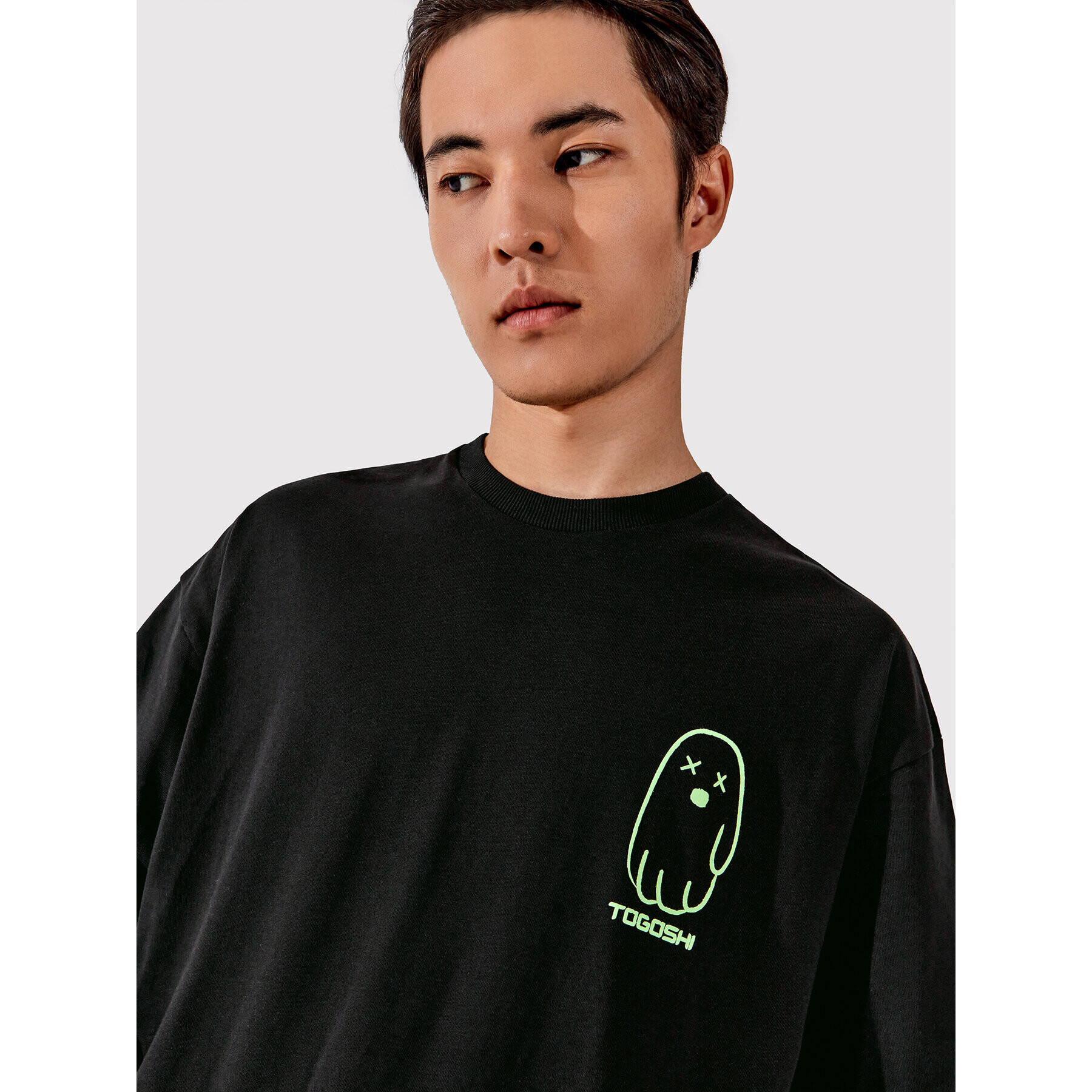 Togoshi T-Shirt TG22-TSM012 Černá Oversize - Pepit.cz