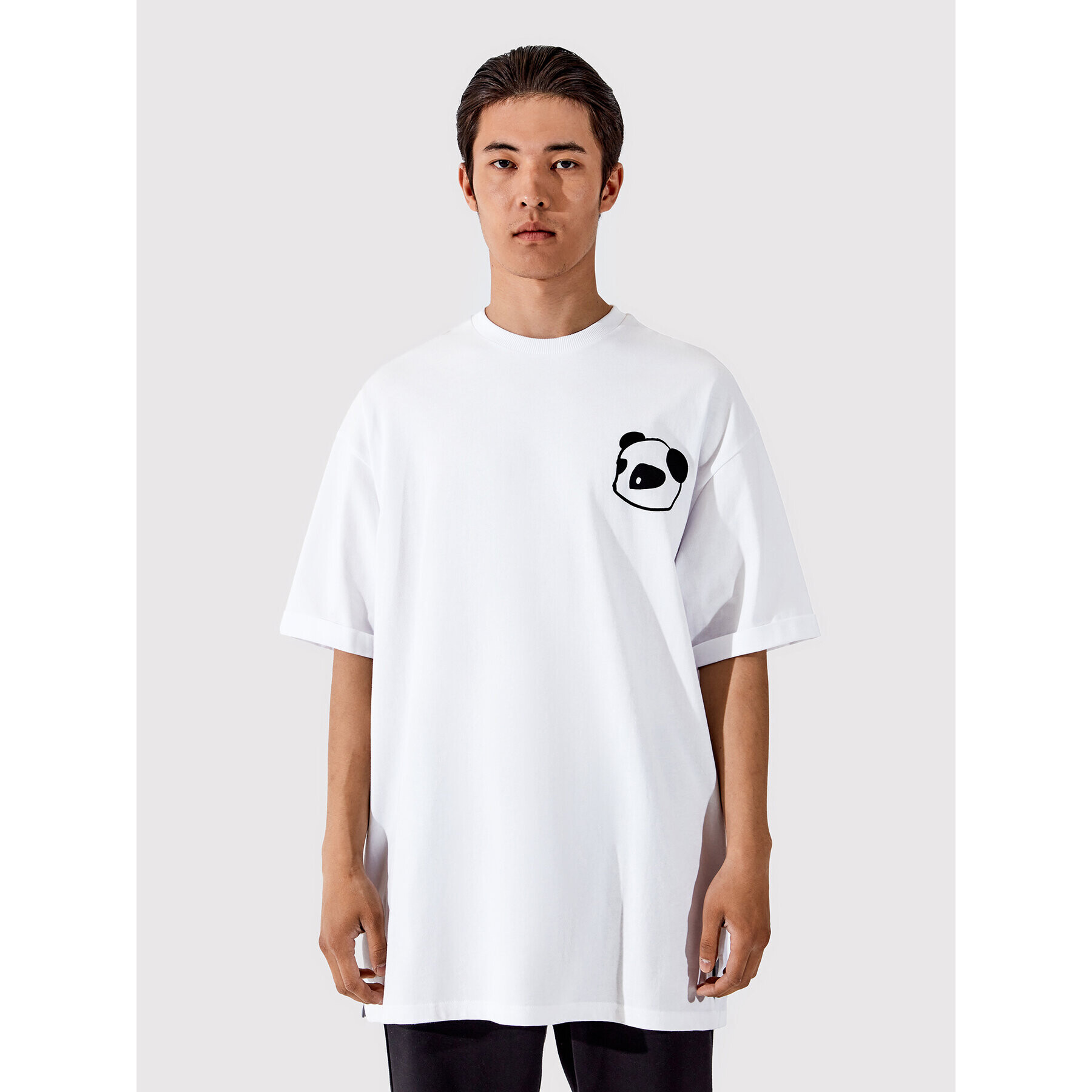 Togoshi T-Shirt TG22-TSM013 Bílá Oversize - Pepit.cz