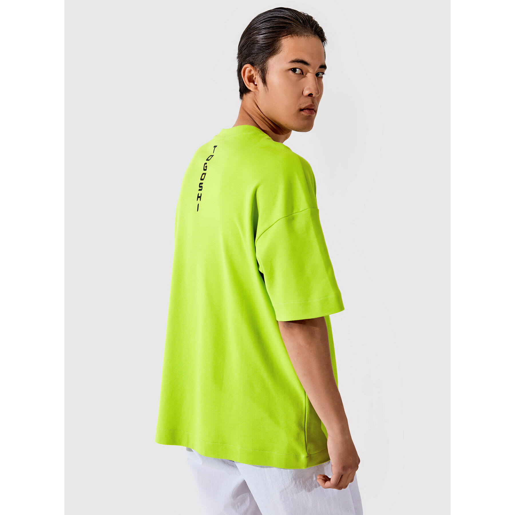 Togoshi T-Shirt Unisex TG22-TSM002 Zelená Oversize - Pepit.cz