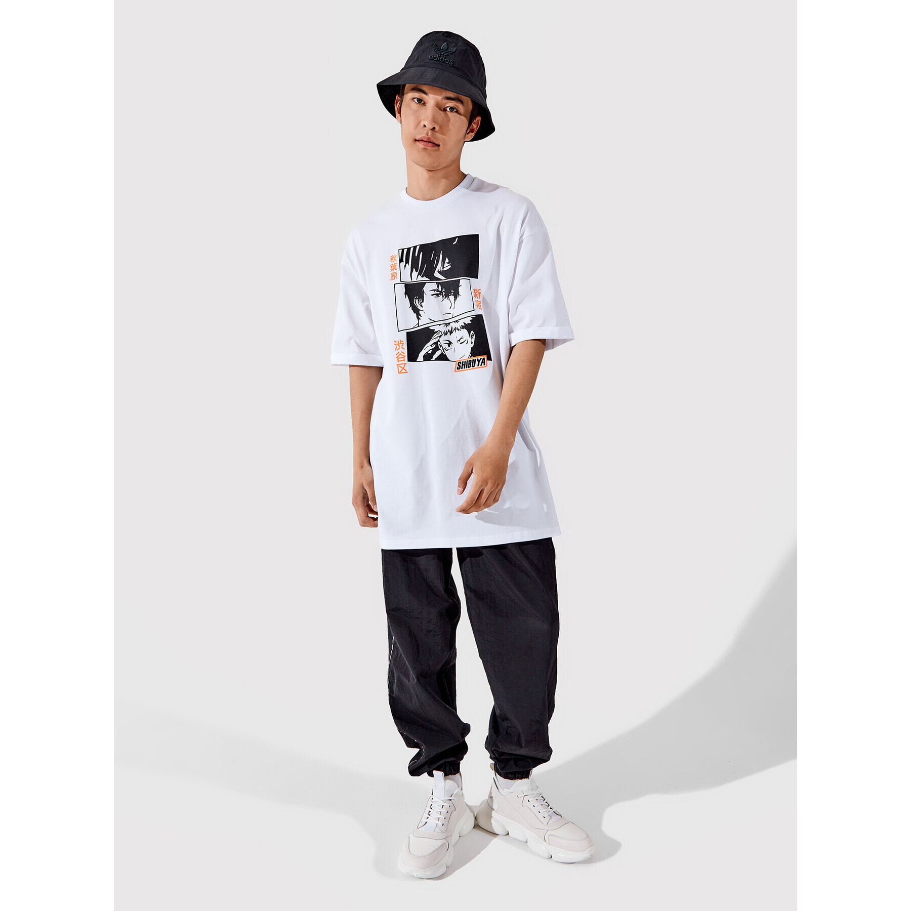 Togoshi T-Shirt Unisex TG22-TSM010 Bílá Oversize - Pepit.cz