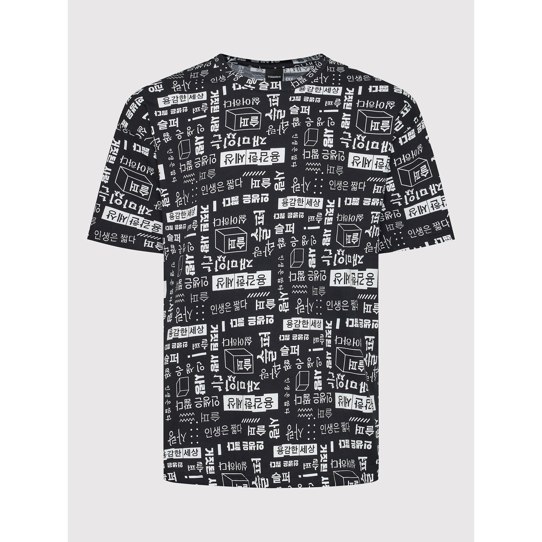 Togoshi T-Shirt Unisex TG22-TSM020 Černá Relaxed Fit - Pepit.cz