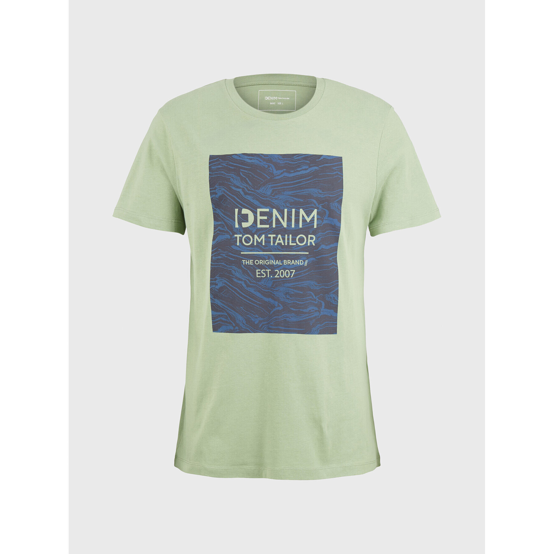 Tom Tailor Denim T-Shirt 1033036 Zelená Regular Fit - Pepit.cz