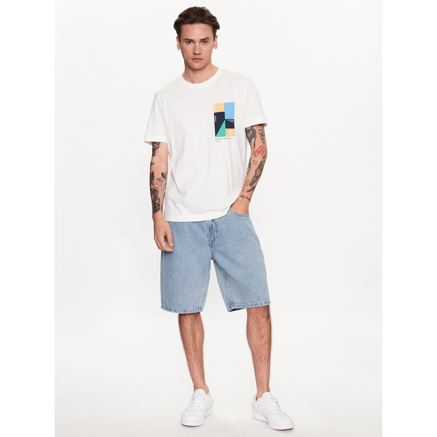 Tom Tailor Denim T-Shirt 1035582 Bílá - Pepit.cz