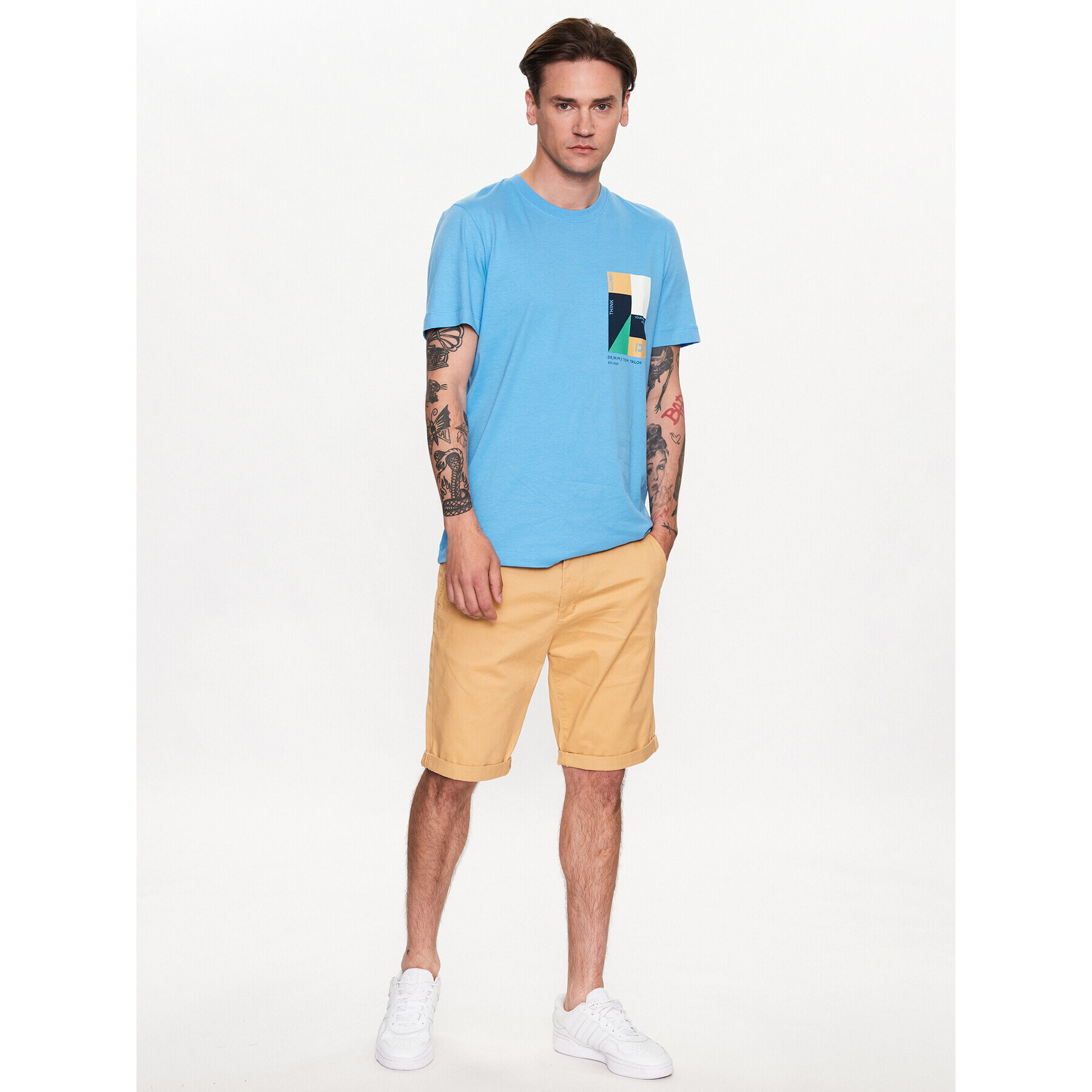 Tom Tailor Denim T-Shirt 1035582 Modrá - Pepit.cz