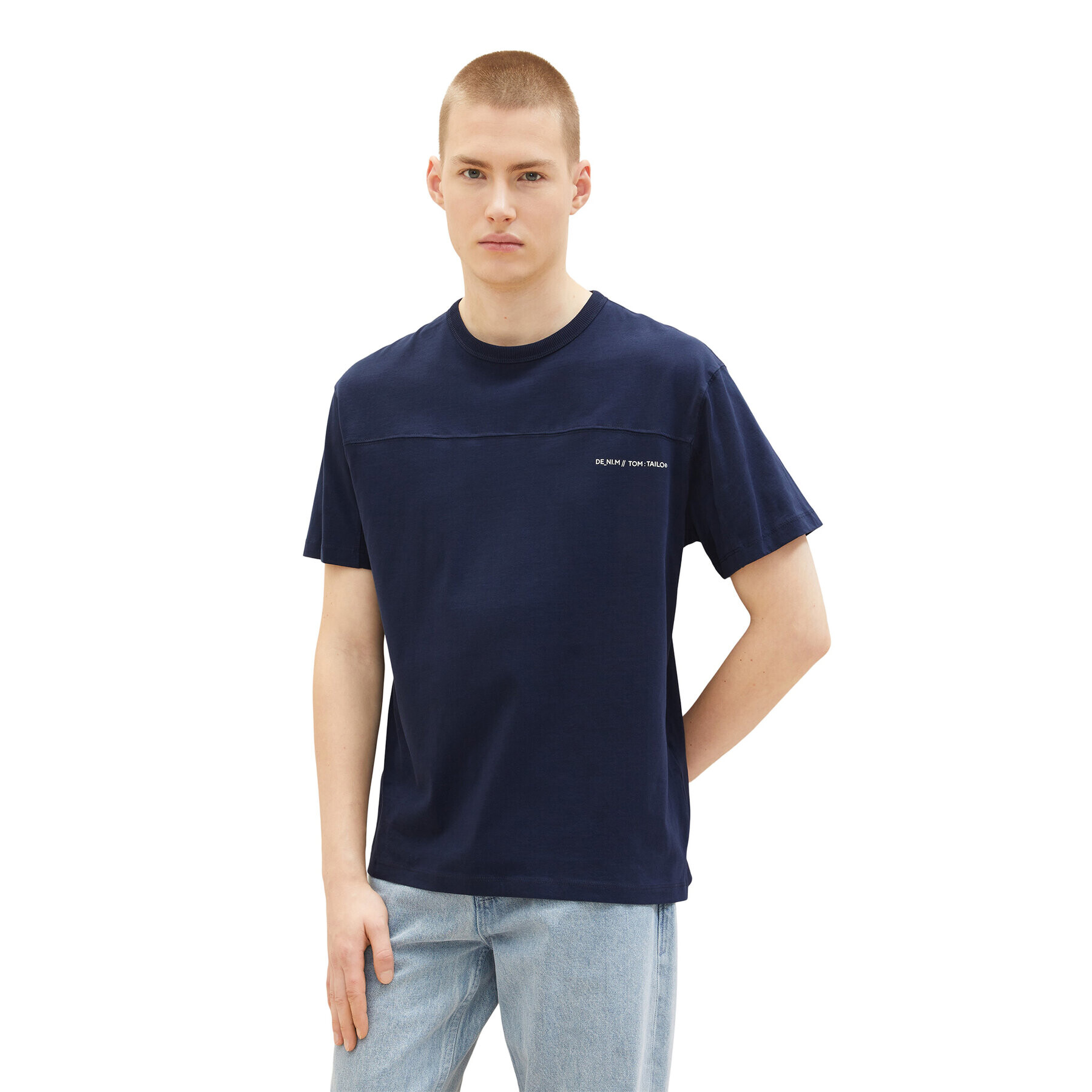 Tom Tailor Denim T-Shirt 1035586 Tmavomodrá - Pepit.cz