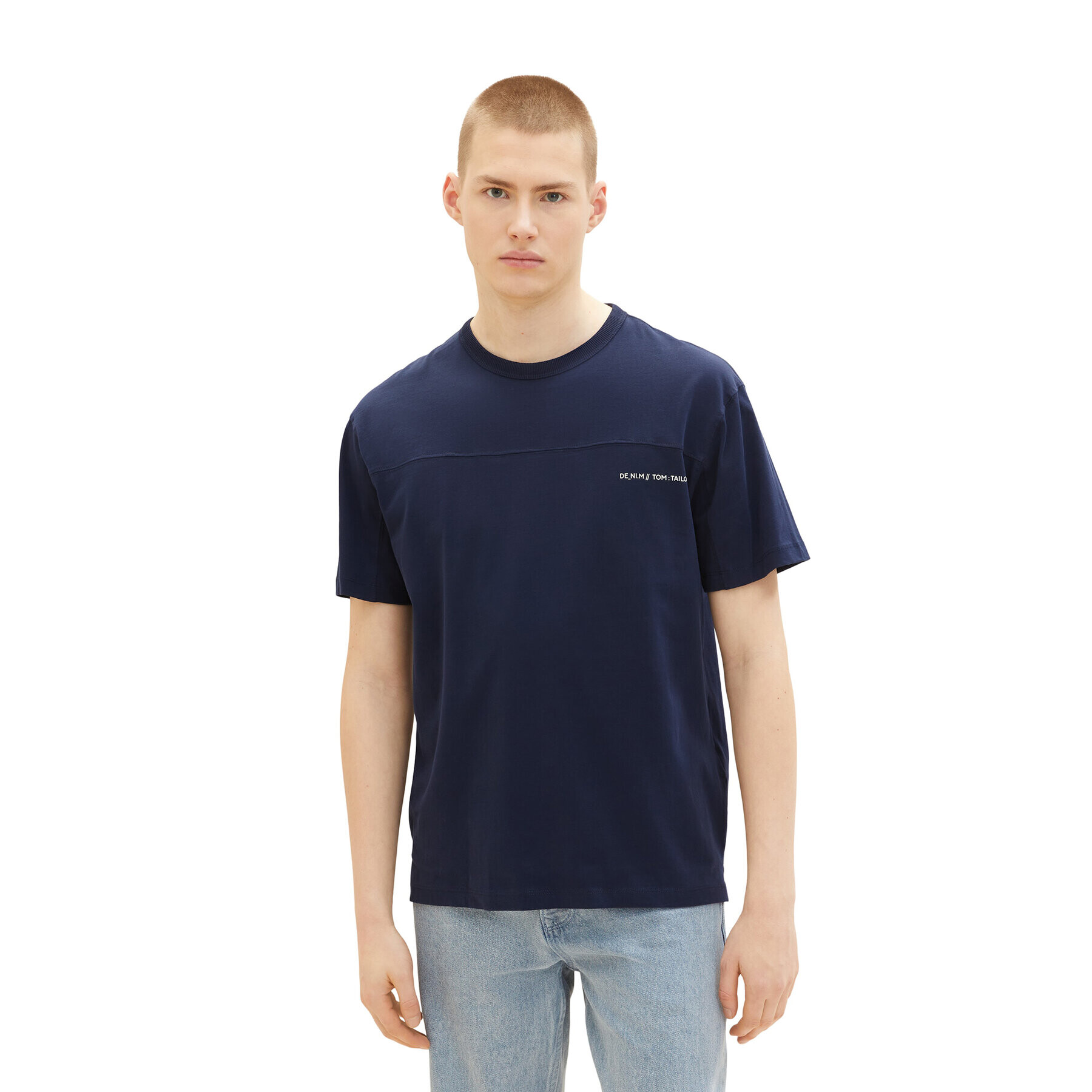 Tom Tailor Denim T-Shirt 1035586 Tmavomodrá - Pepit.cz