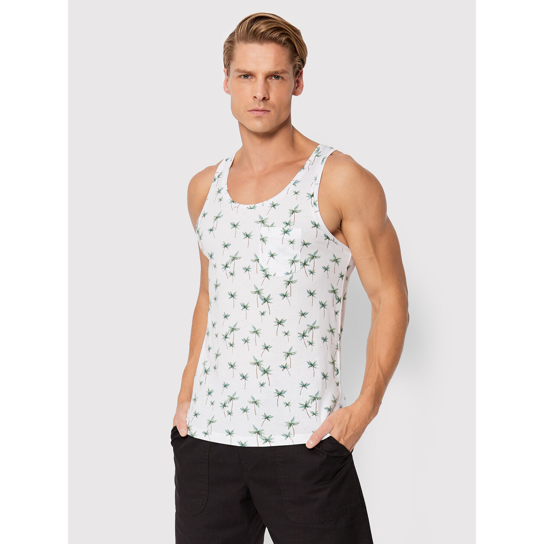 Tom Tailor Denim Tank top 1031171 Bílá Regular Fit - Pepit.cz