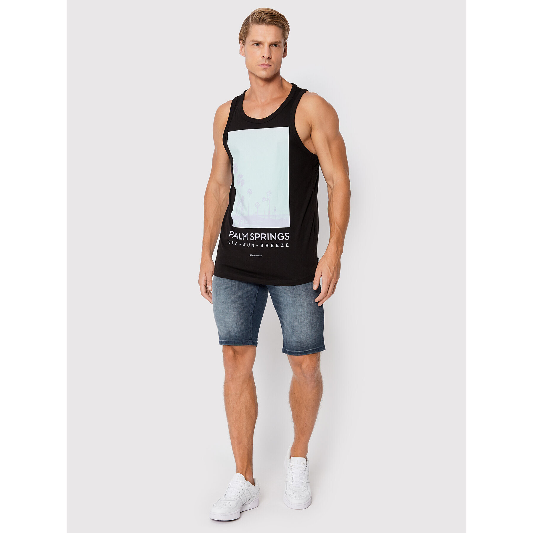 Tom Tailor Denim Tank top 1031172 Černá Regular Fit - Pepit.cz