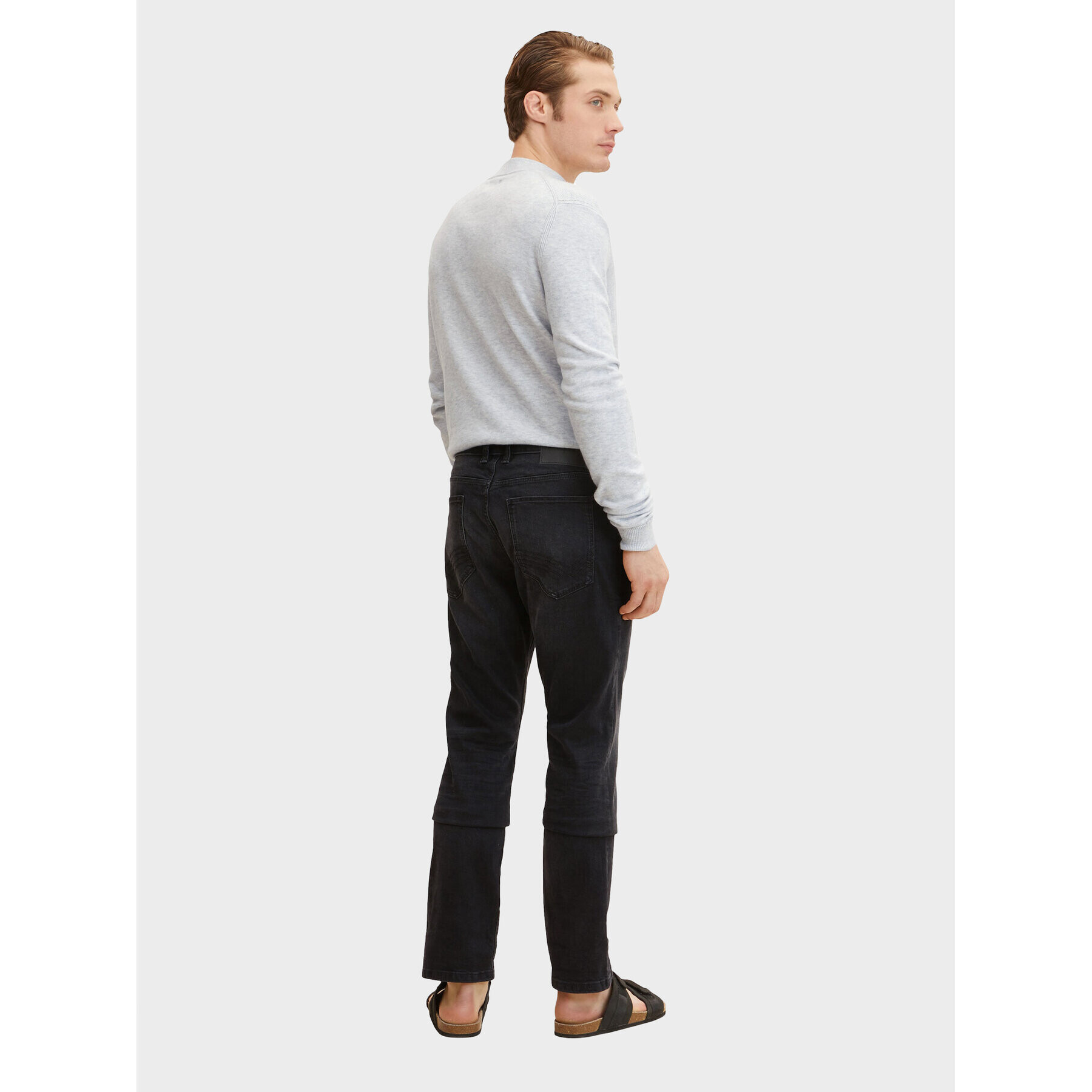 Tom Tailor Jeansy 1032779 Černá Straight Leg - Pepit.cz