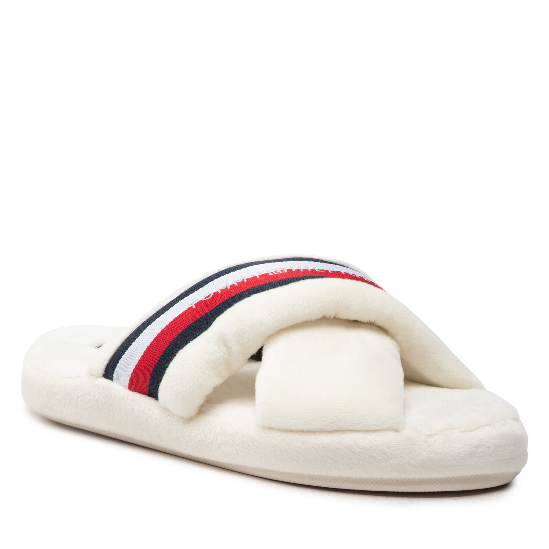 Tommy Hilfiger Bačkory Comfy Home Slippers With Straps FW0FW06888 Béžová - Pepit.cz