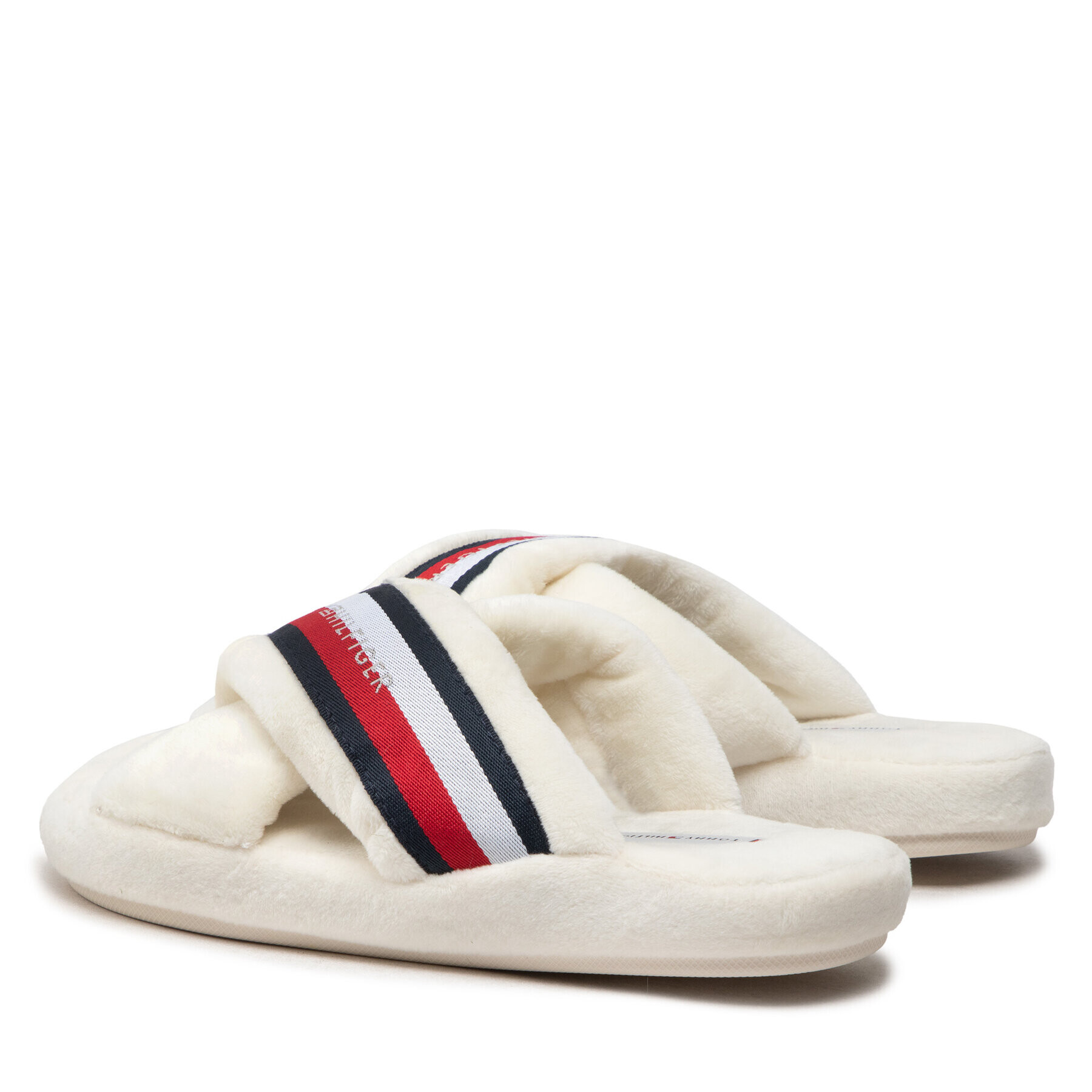 Tommy Hilfiger Bačkory Comfy Home Slippers With Straps FW0FW06888 Béžová - Pepit.cz