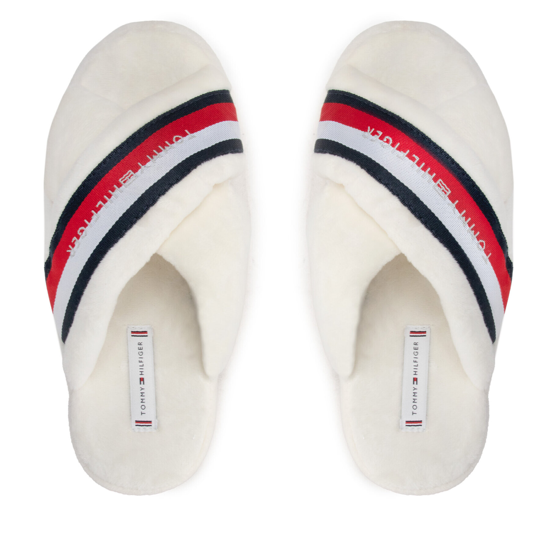 Tommy Hilfiger Bačkory Comfy Home Slippers With Straps FW0FW06888 Béžová - Pepit.cz