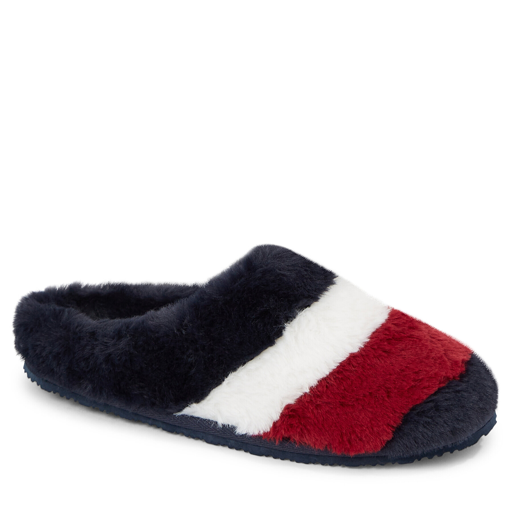 Tommy Hilfiger Bačkory Flag Fur Home Slipper FW0FW07432 Modrá - Pepit.cz