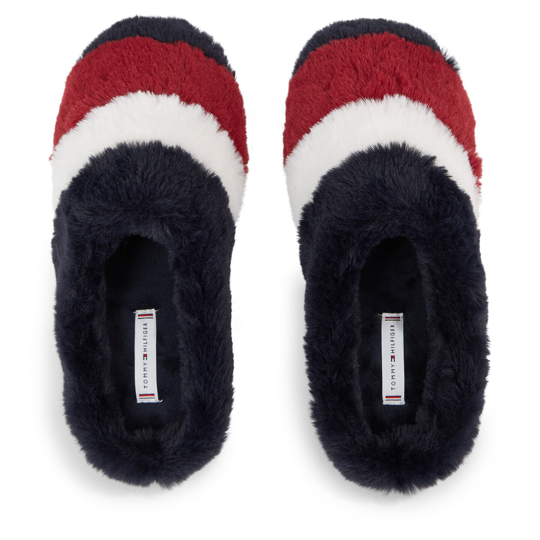 Tommy Hilfiger Bačkory Flag Fur Home Slipper FW0FW07432 Modrá - Pepit.cz