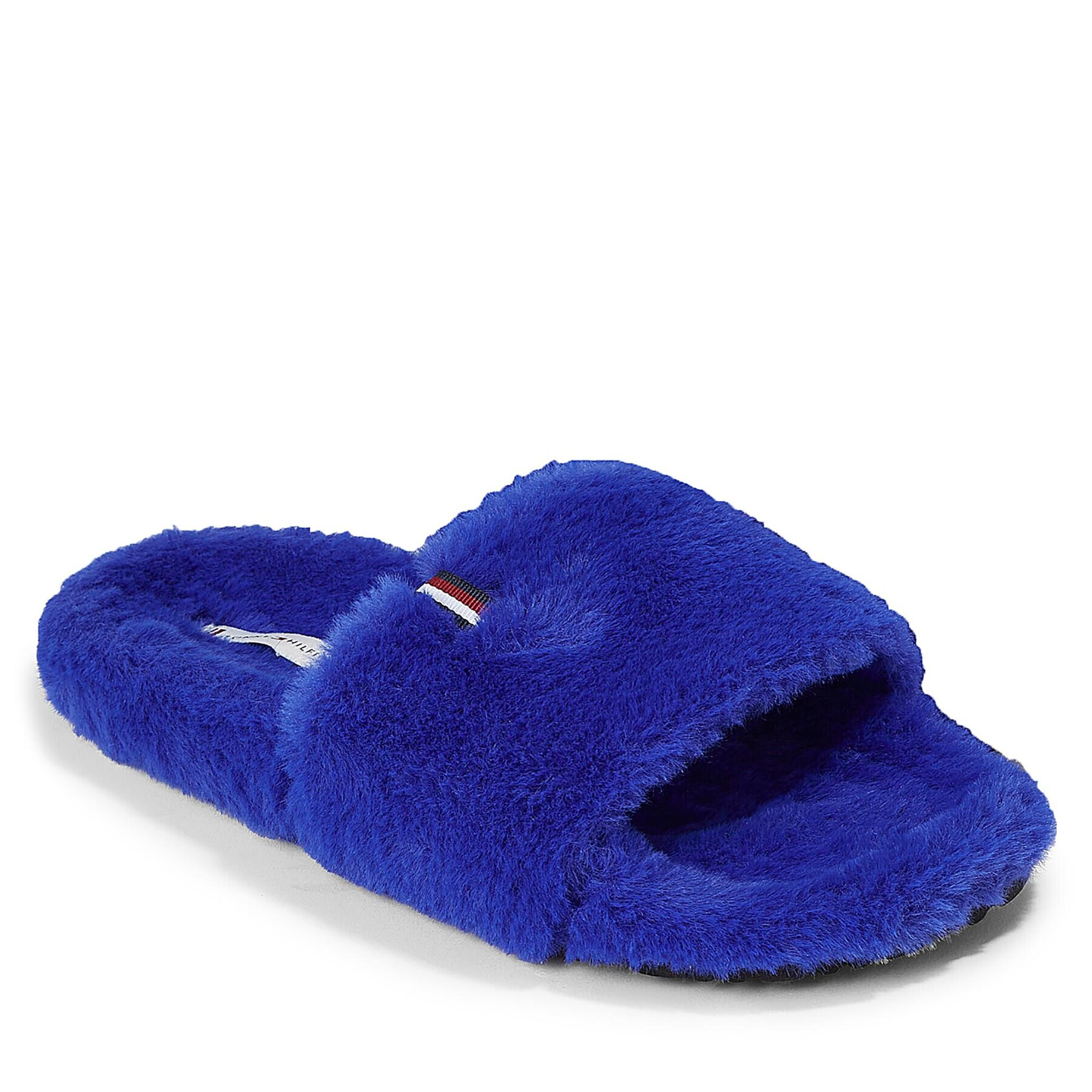 Tommy Hilfiger Bačkory Fur Home Slipper Slide FW0FW07663 Modrá - Pepit.cz