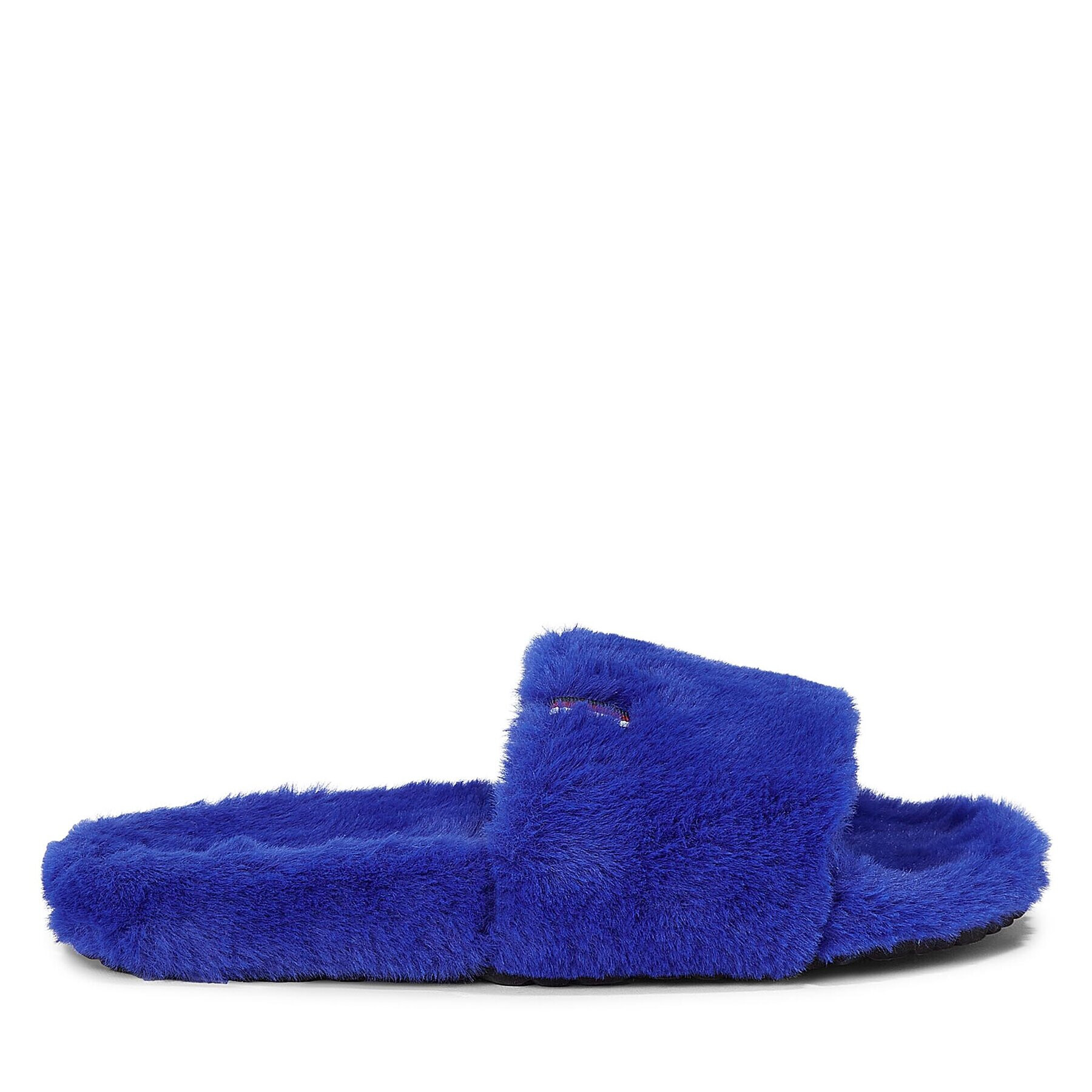 Tommy Hilfiger Bačkory Fur Home Slipper Slide FW0FW07663 Modrá - Pepit.cz