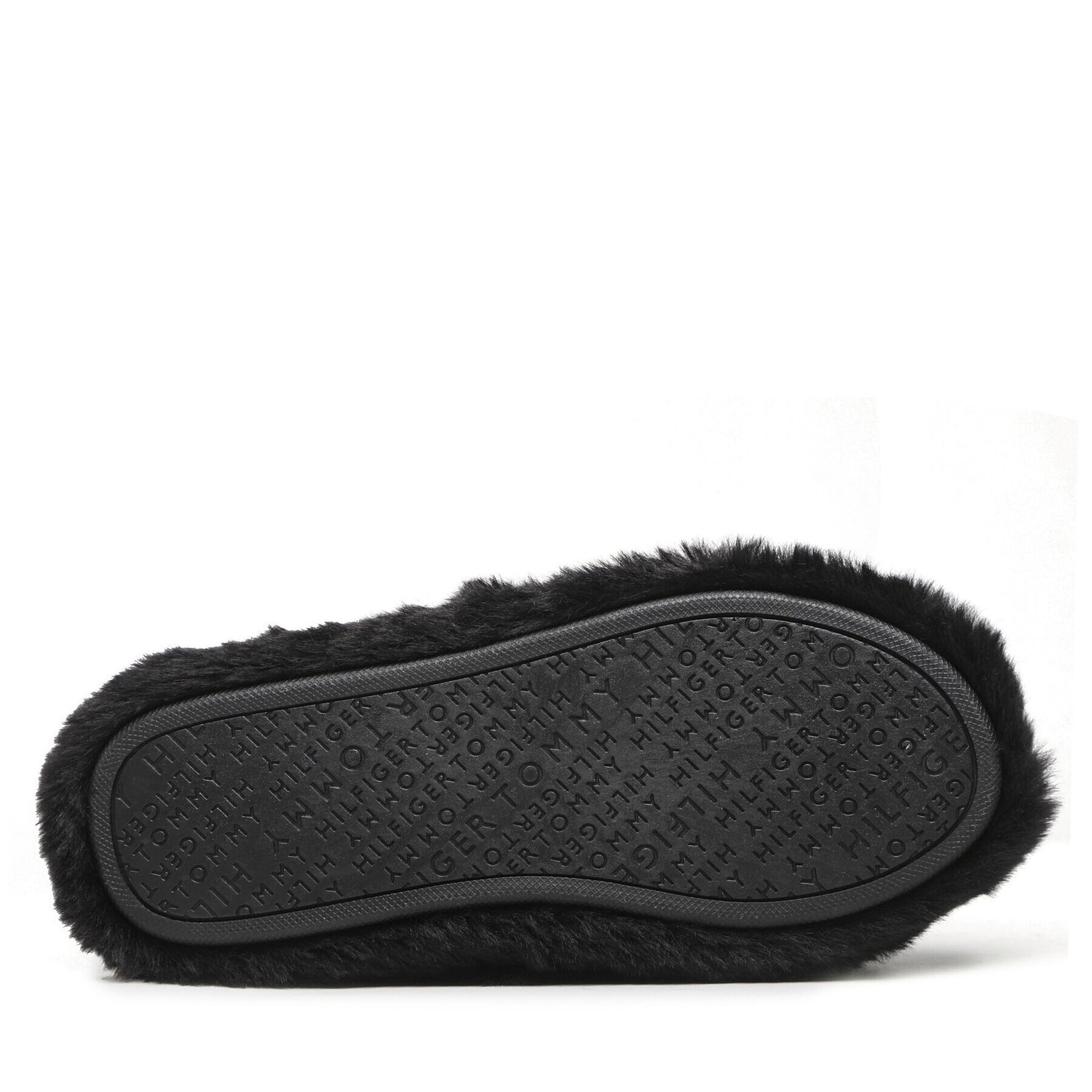 Tommy Hilfiger Bačkory Fur Home Slippers Wiht Straps FW0FW06889 Černá - Pepit.cz