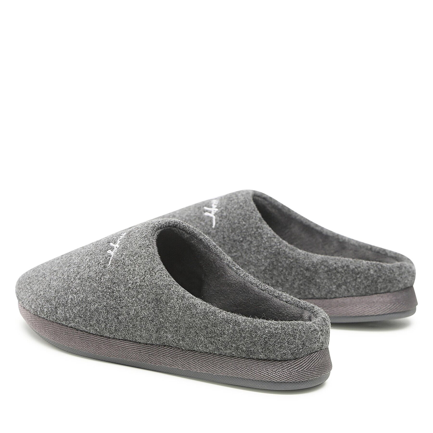 Tommy Hilfiger Bačkory Home Slipper Felt FW0FW06715 Šedá - Pepit.cz