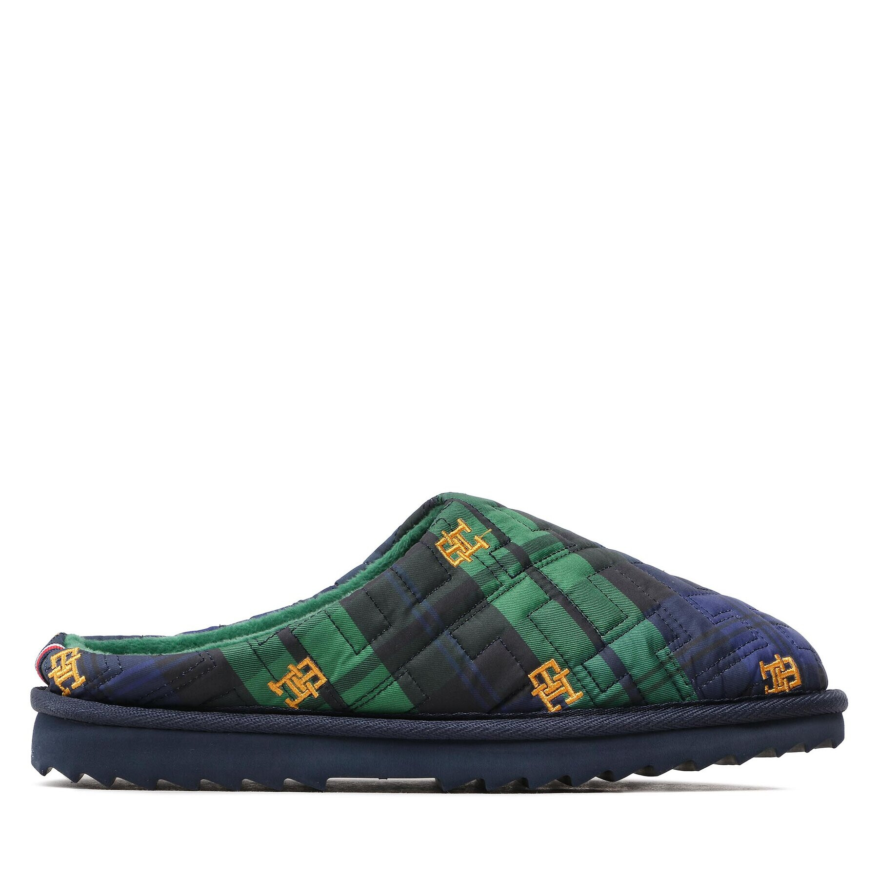 Tommy Hilfiger Bačkory Quilted Home Slipper Blackwatch FW0FW06913 Tmavomodrá - Pepit.cz