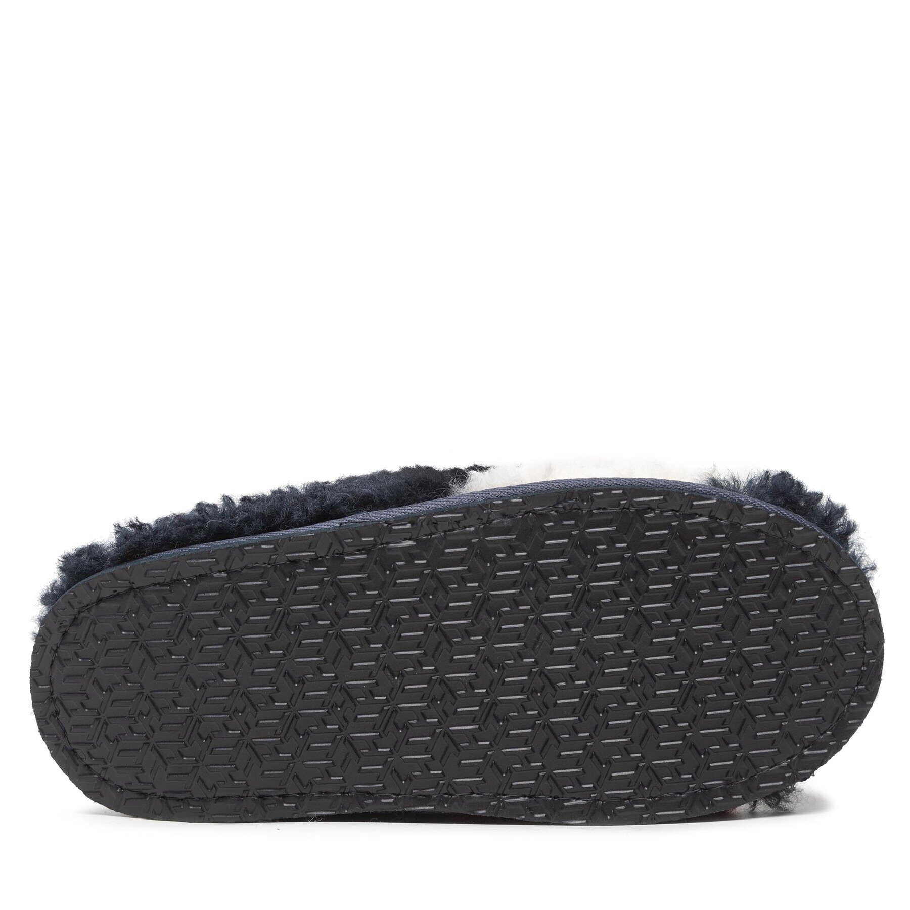 Tommy Hilfiger Bačkory Th Home Slipper Sherpa Fur FW0FW06577 Tmavomodrá - Pepit.cz