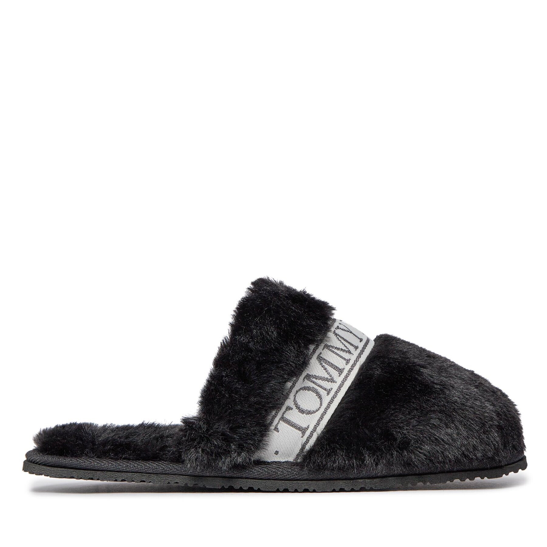 Tommy Hilfiger Bačkory Tommy Fur Hotel Slipper FW0FW07595 Černá - Pepit.cz