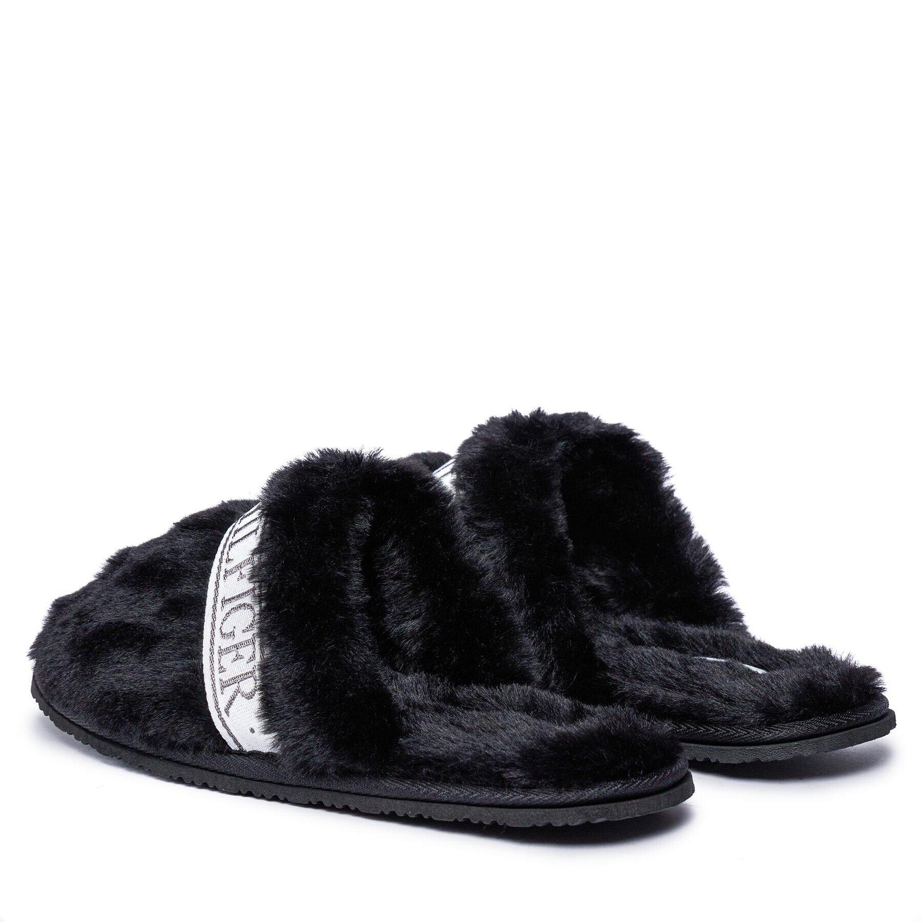 Tommy Hilfiger Bačkory Tommy Fur Hotel Slipper FW0FW07595 Černá - Pepit.cz