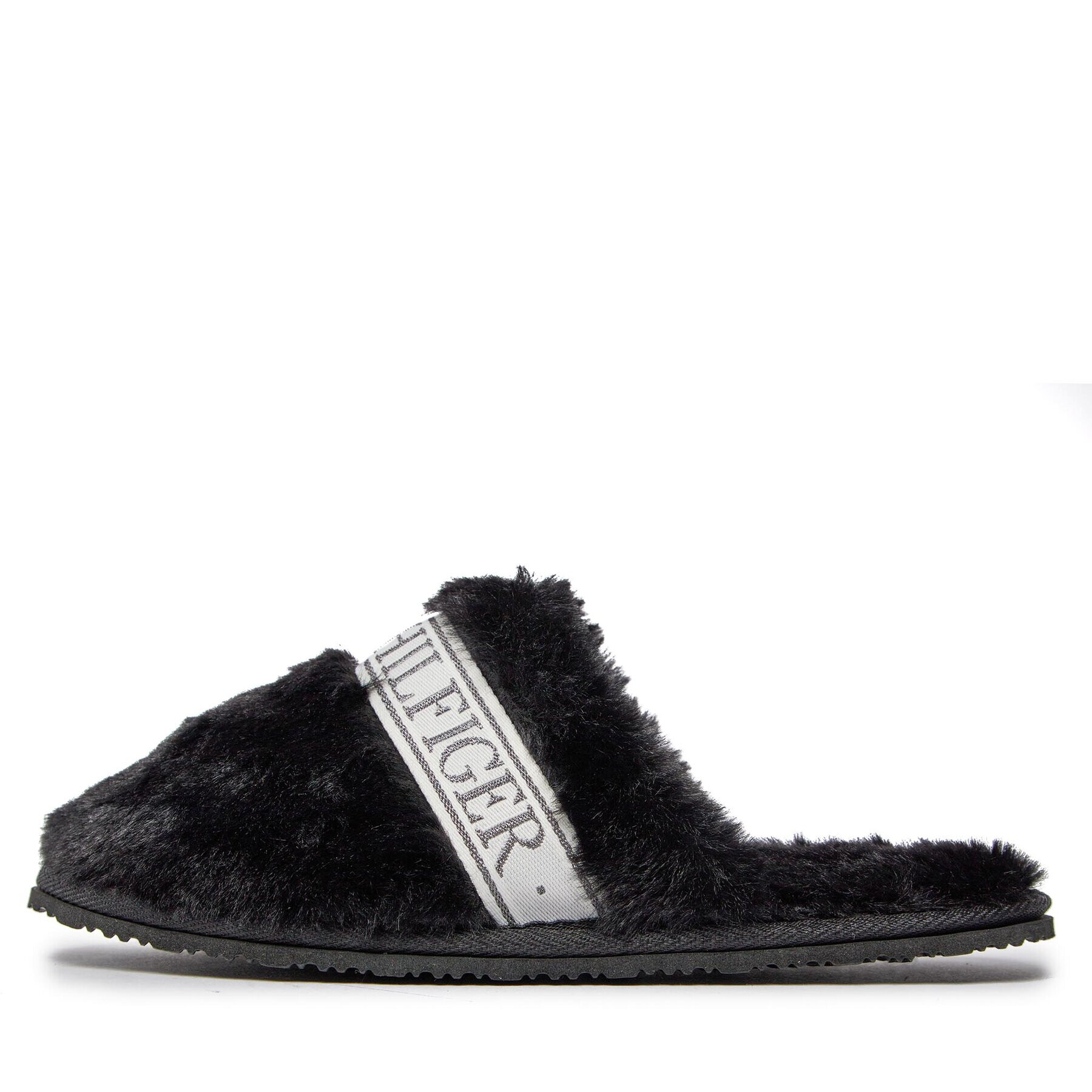 Tommy Hilfiger Bačkory Tommy Fur Hotel Slipper FW0FW07595 Černá - Pepit.cz