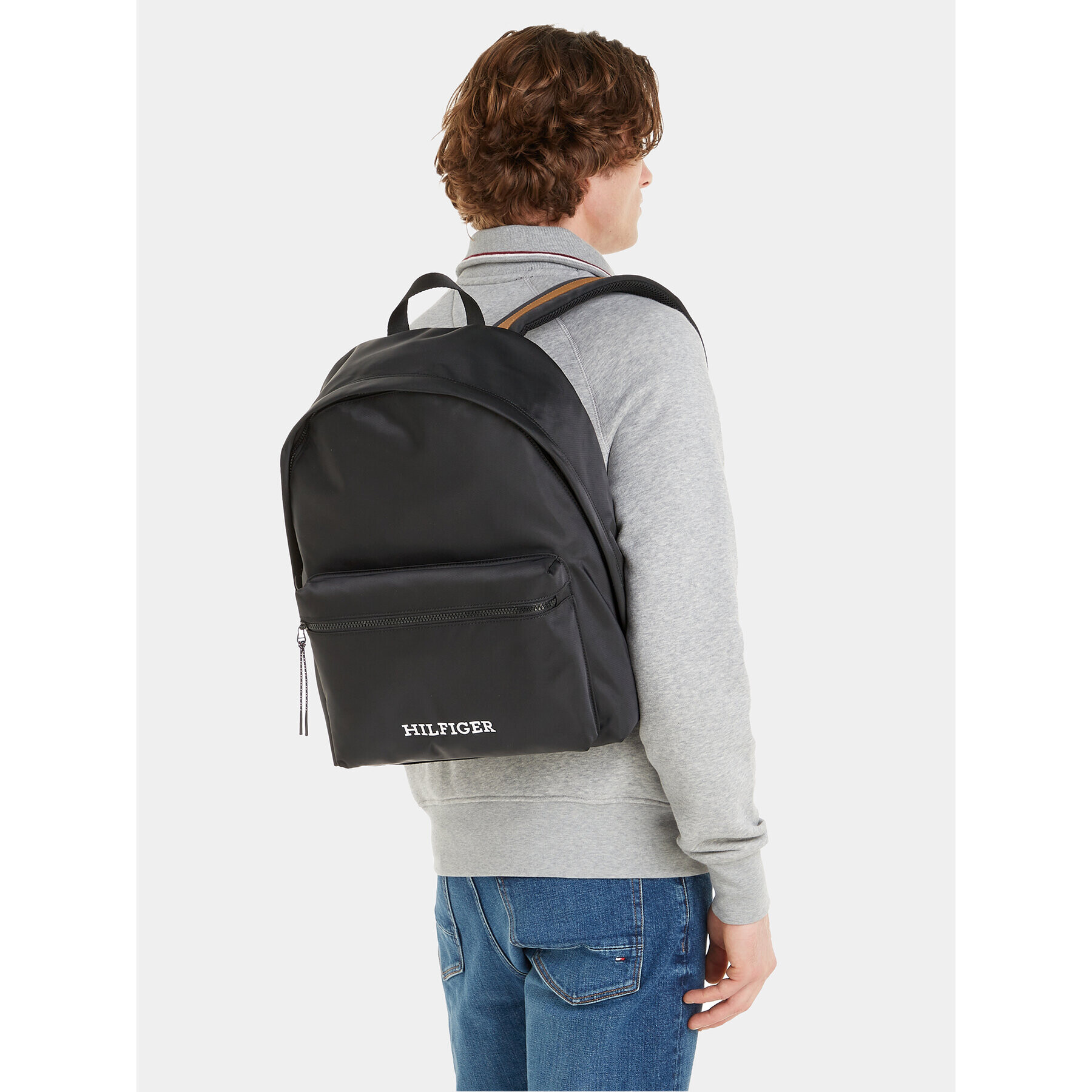 Tommy Hilfiger Batoh Th Monotype Dome Backpack AM0AM12112 Černá - Pepit.cz