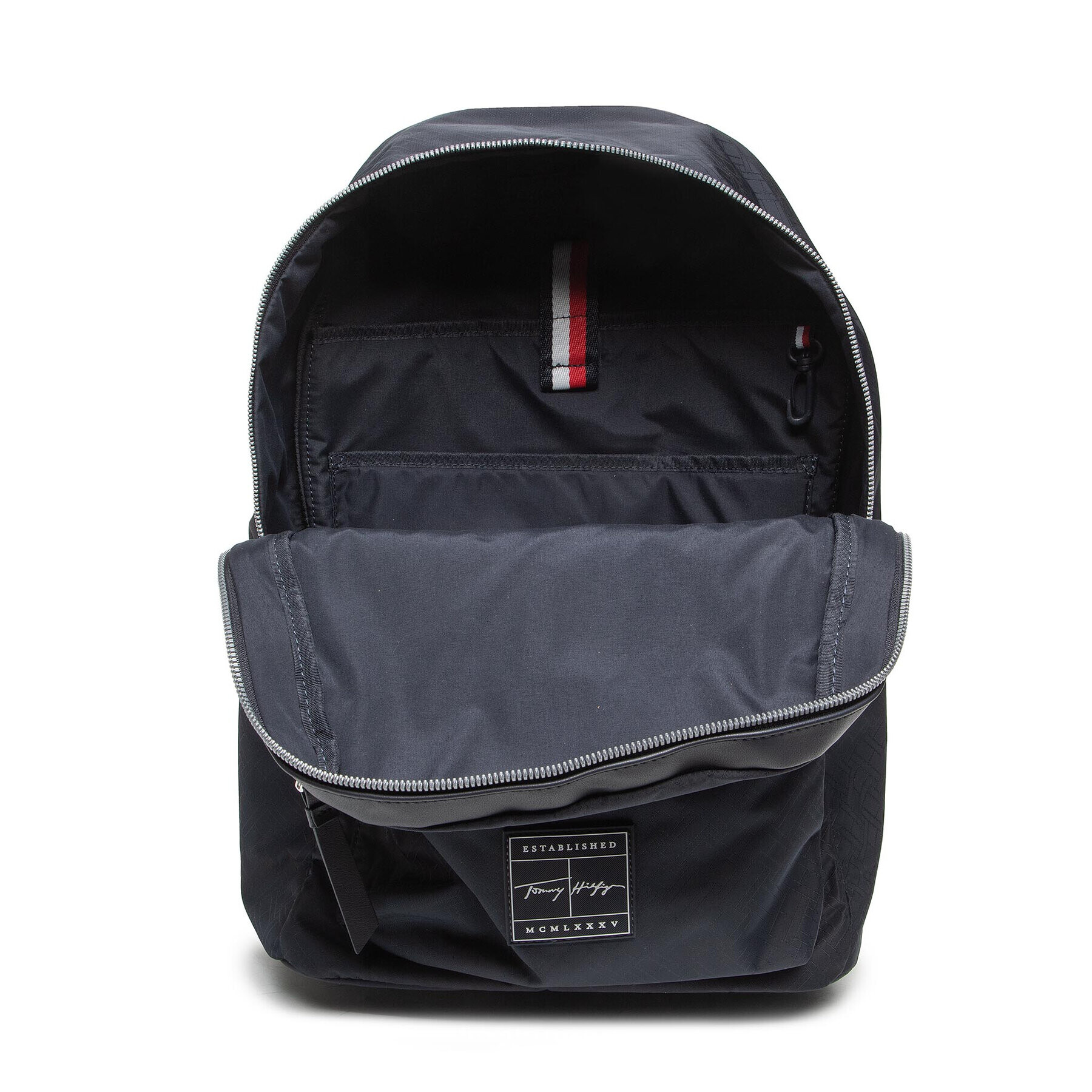 Tommy Hilfiger Batoh Th Singnature Backpack AM0AM08452 Tmavomodrá - Pepit.cz