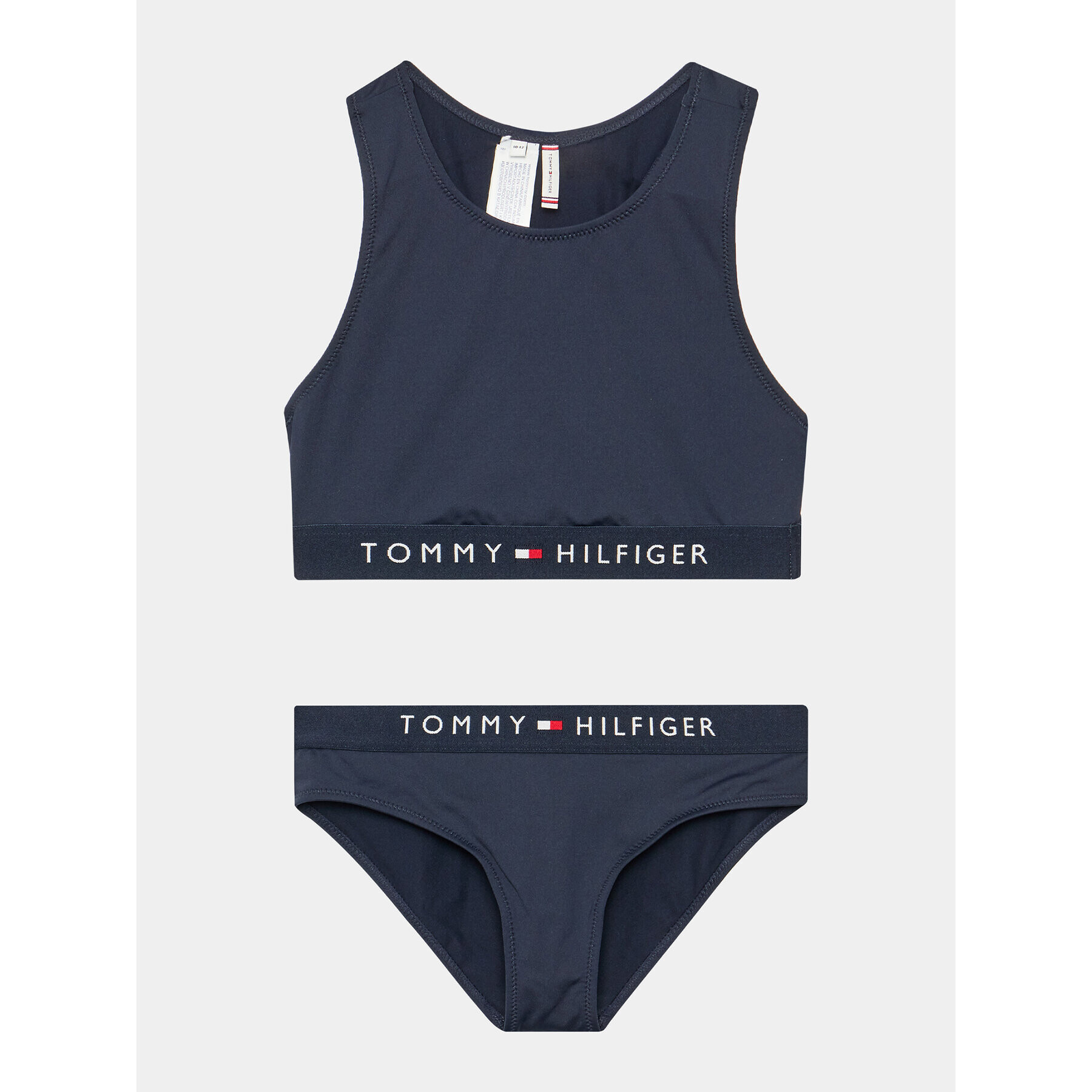 Tommy Hilfiger Bikiny Crop Top Set UG0UG00661 Tmavomodrá - Pepit.cz