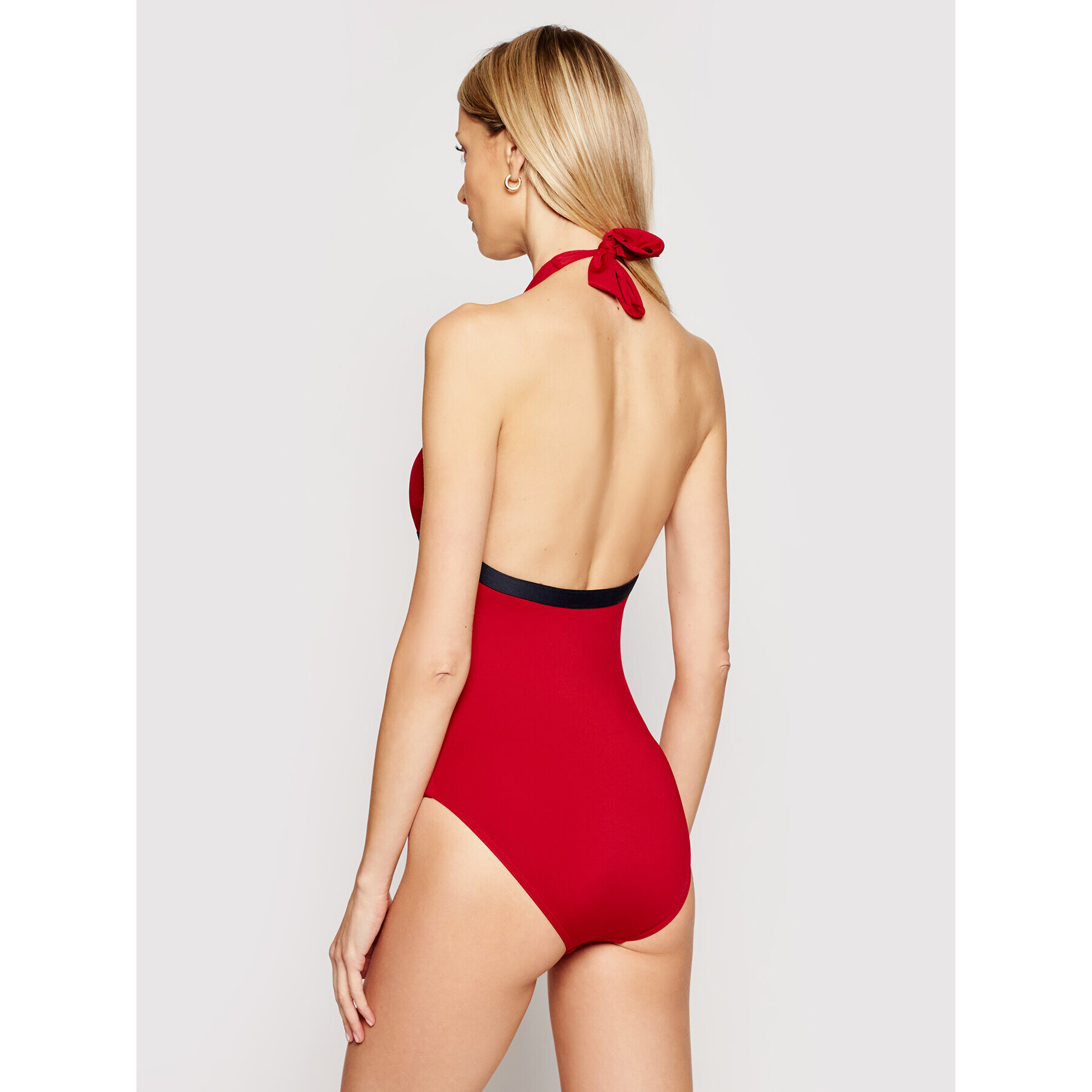 Tommy Hilfiger Bikiny Halter UW0UW02711 Červená - Pepit.cz