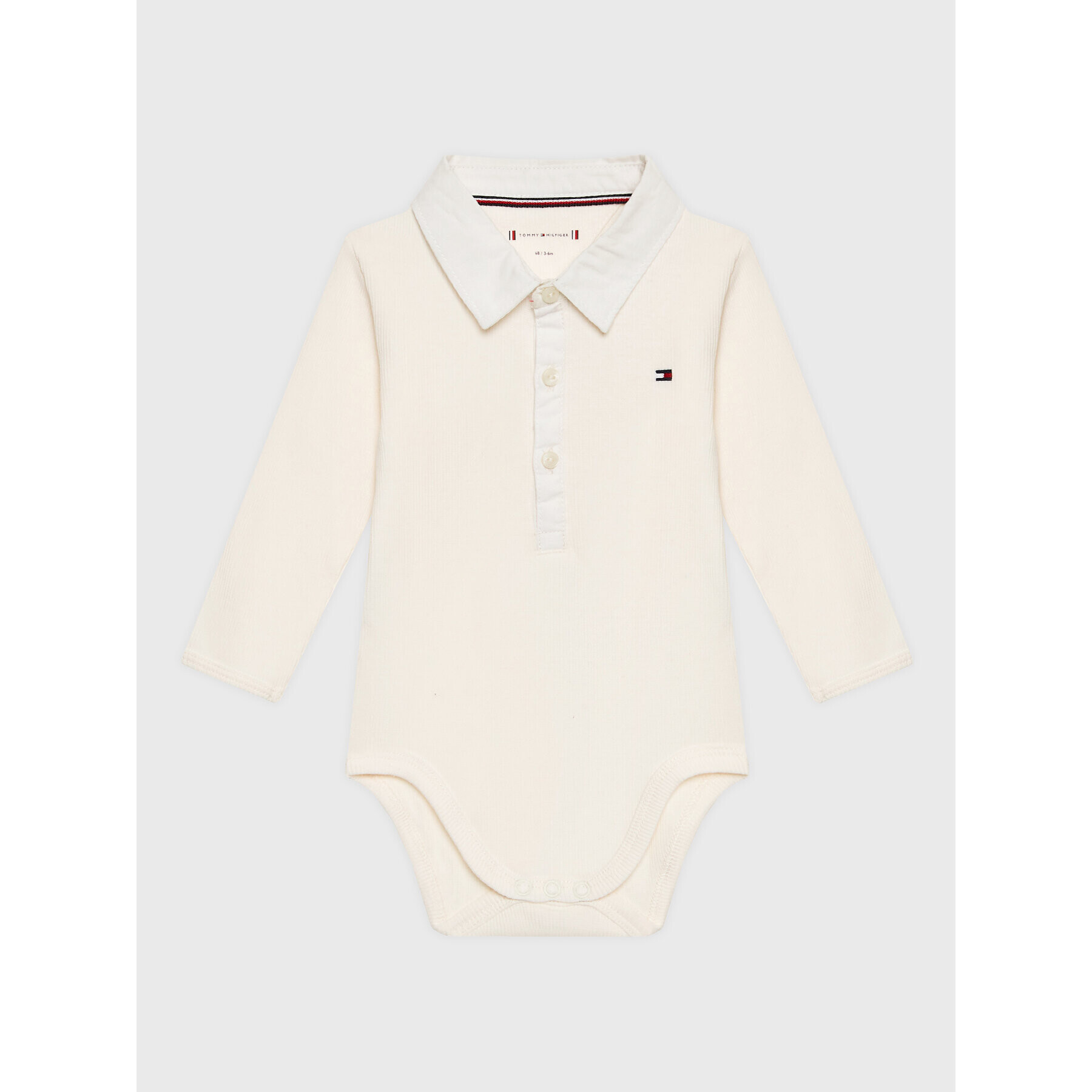 Tommy Hilfiger Body Baby KN0KN01575 Écru Regular Fit - Pepit.cz