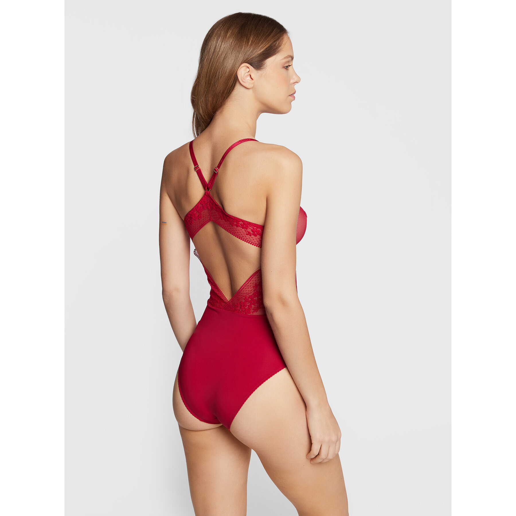 Tommy Hilfiger Body UW0UW03992 Bordó - Pepit.cz