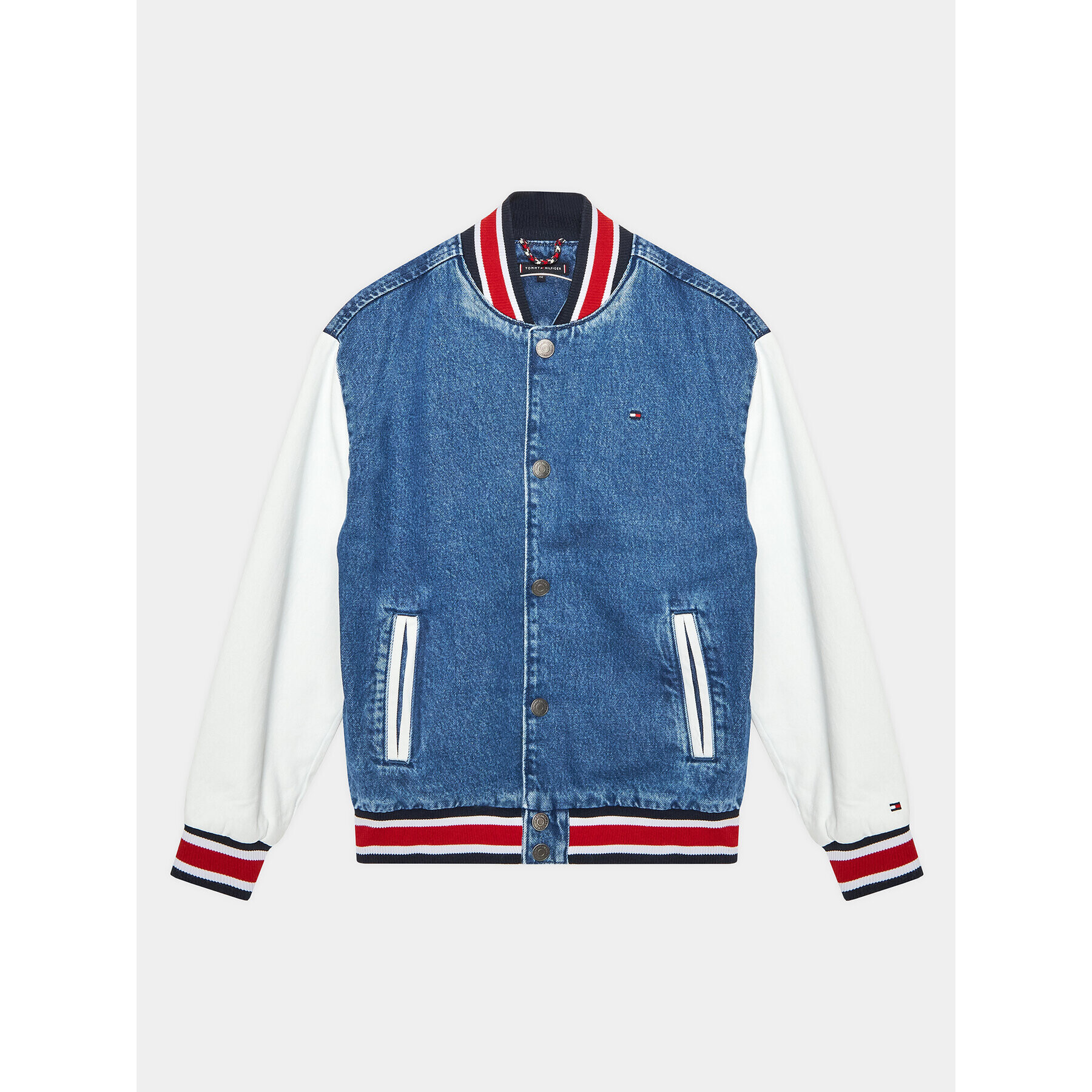 Tommy Hilfiger Bunda bomber Varsity KB0KB08137 D Modrá Regular Fit - Pepit.cz