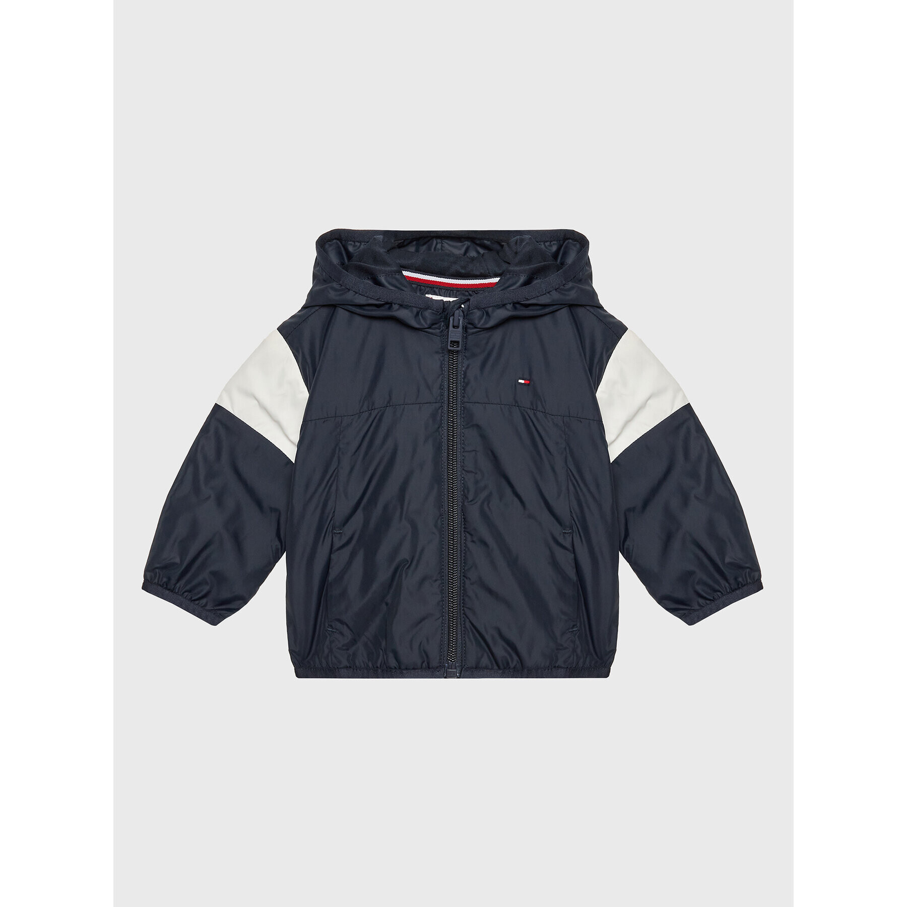 Tommy Hilfiger Bunda pro přechodné období Baby Colorblock KN0KN01577 Tmavomodrá Regular Fit - Pepit.cz