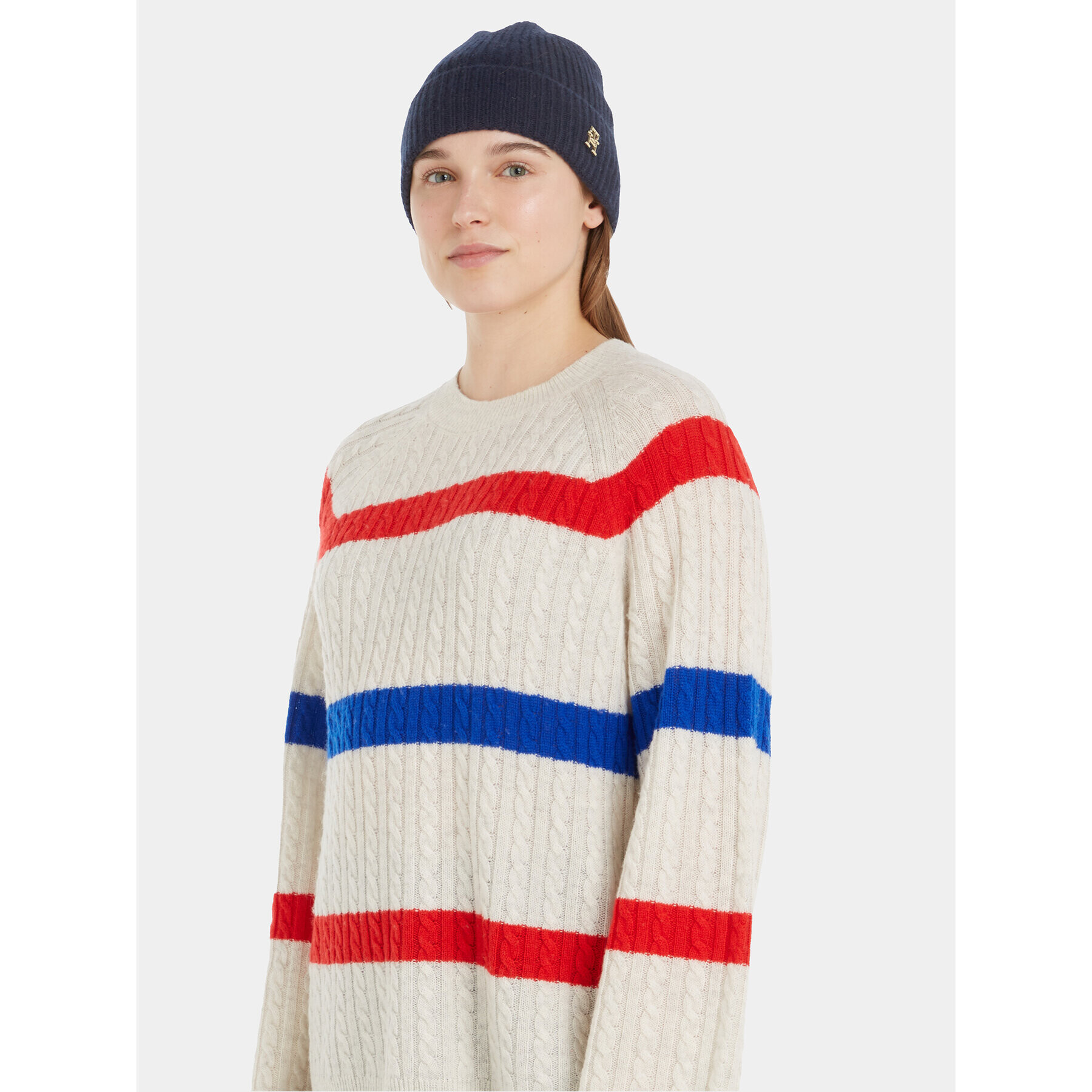 Tommy Hilfiger Čepice Cashmere Chic Beanie AW0AW15321 Tmavomodrá - Pepit.cz