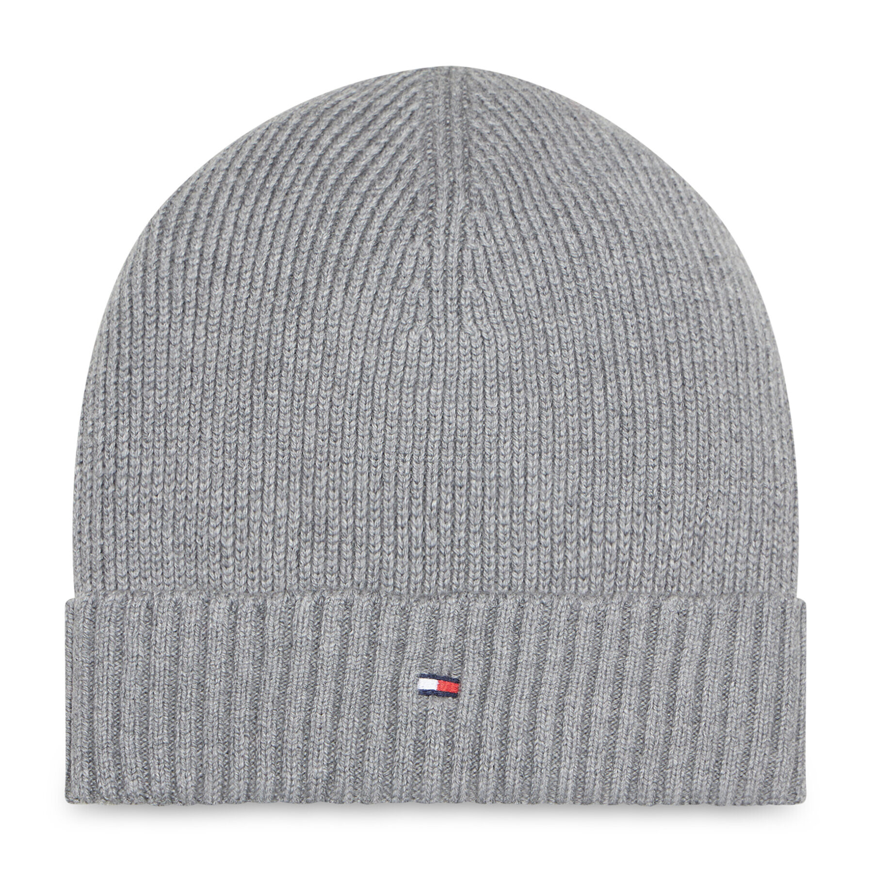 Tommy Hilfiger Čepice Essential Flag Beanie AM0AM10337 Šedá - Pepit.cz