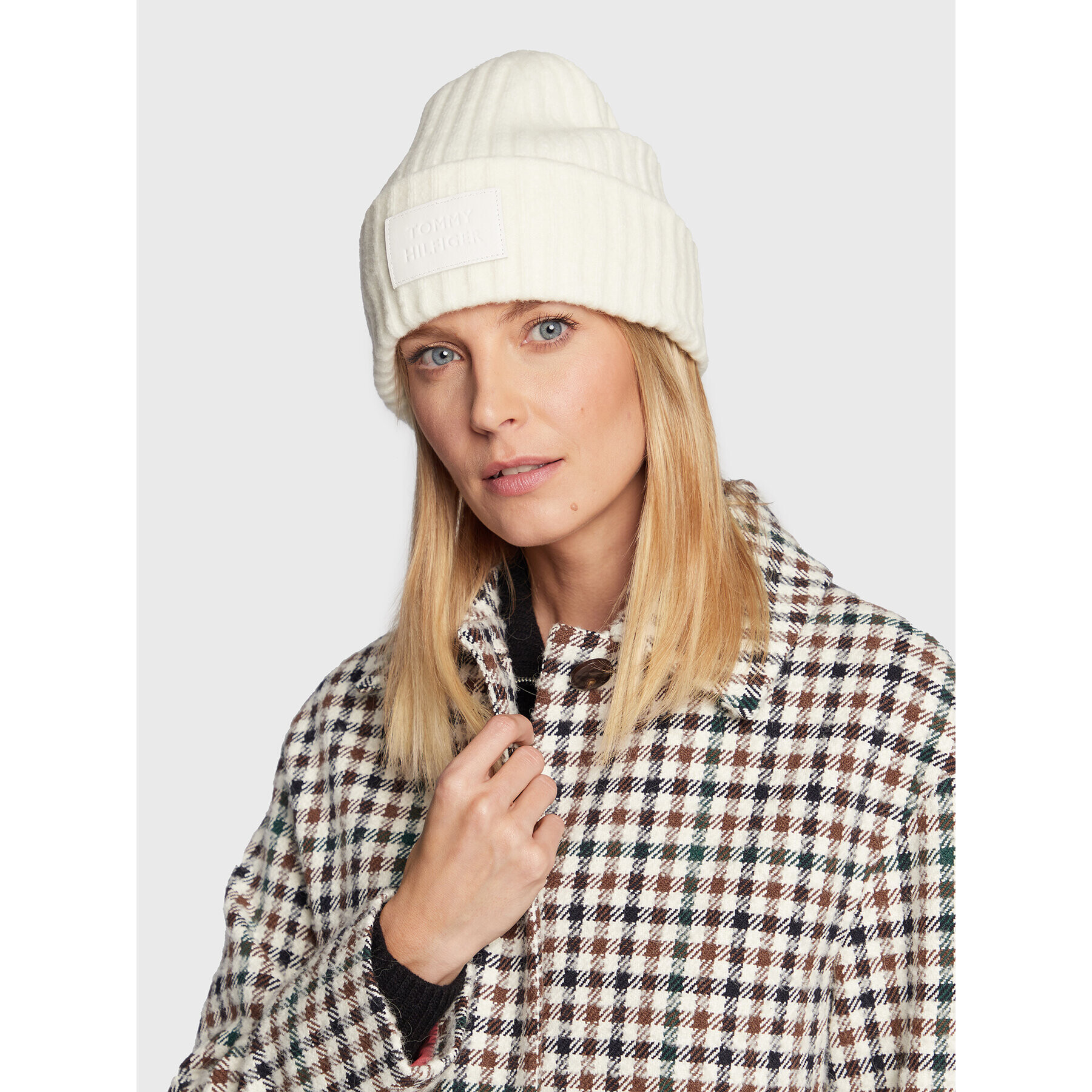 Tommy Hilfiger Čepice Modern Beanie AW0AW13767 Béžová - Pepit.cz