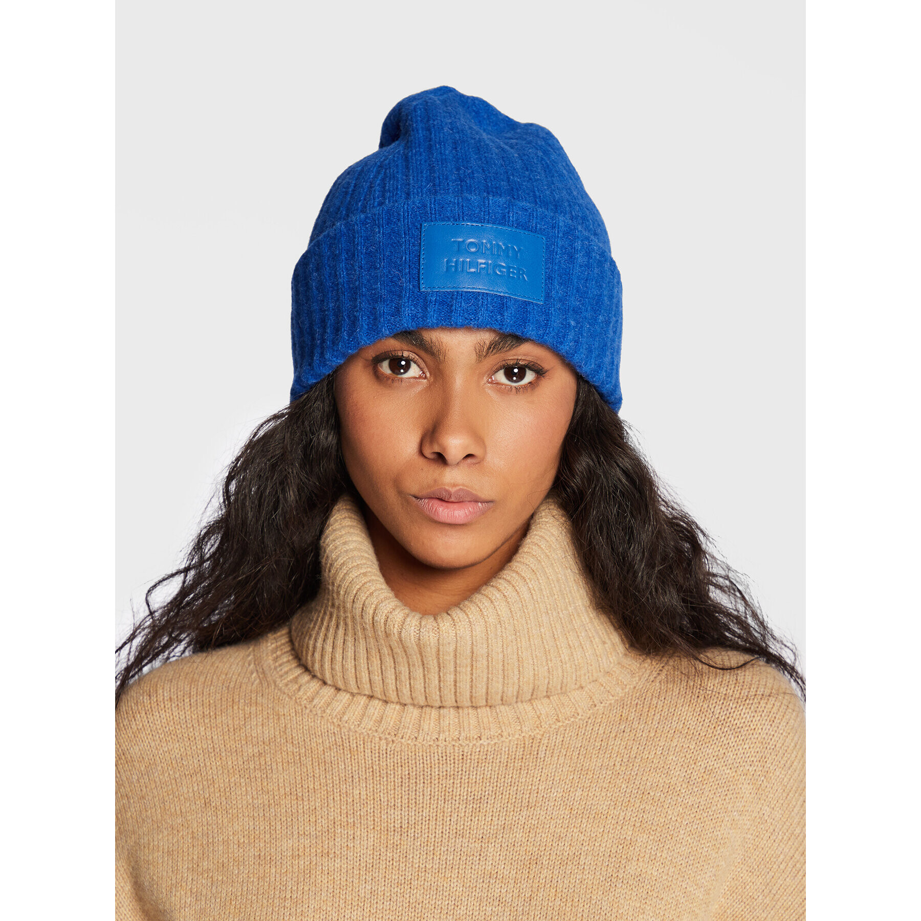 Tommy Hilfiger Čepice Modern Beanie AW0AW13767 Modrá - Pepit.cz