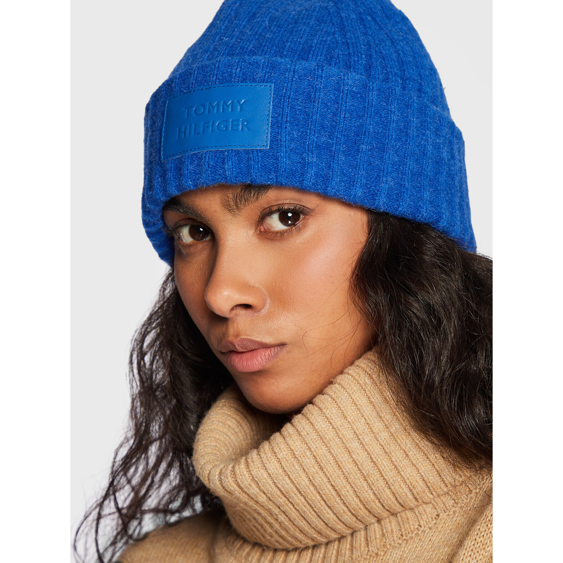 Tommy Hilfiger Čepice Modern Beanie AW0AW13767 Modrá - Pepit.cz