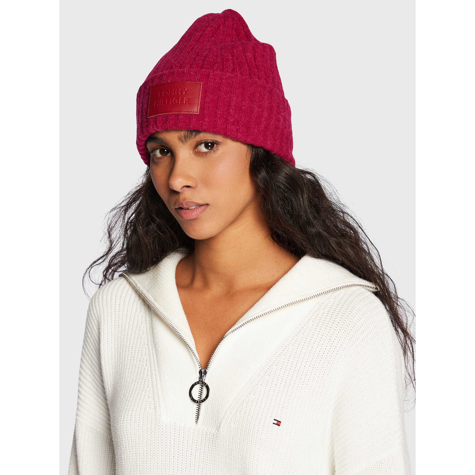 Tommy Hilfiger Čepice Modern Beanie AW0AW13767 Růžová - Pepit.cz