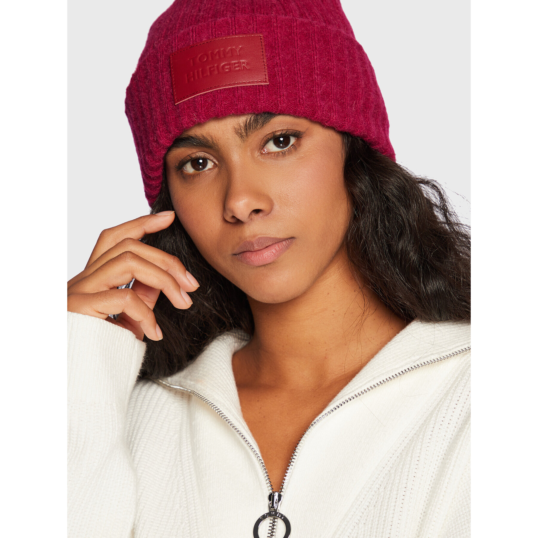 Tommy Hilfiger Čepice Modern Beanie AW0AW13767 Růžová - Pepit.cz