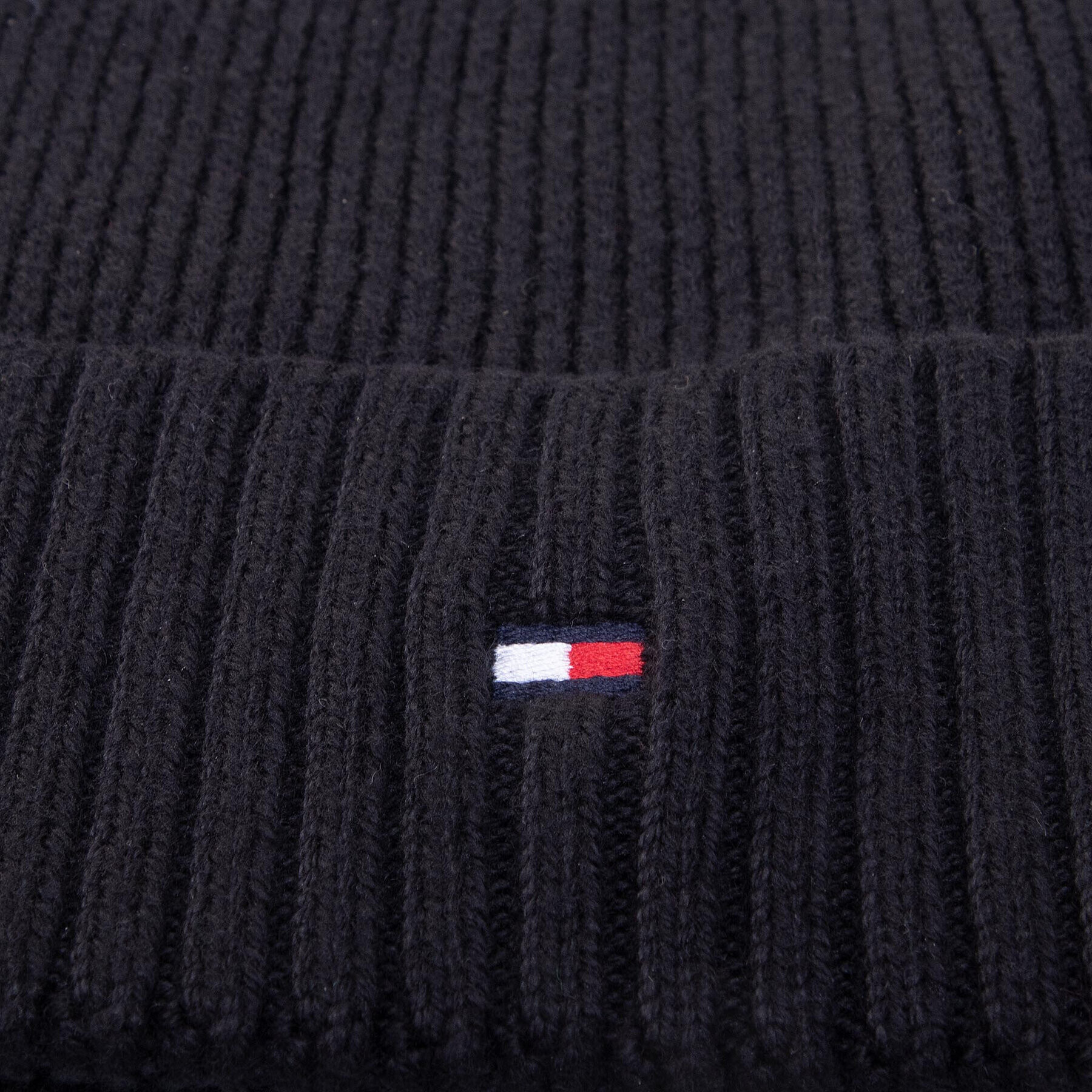 Tommy Hilfiger Čepice Pima Cotton Beanie AM0AM06573 Černá - Pepit.cz