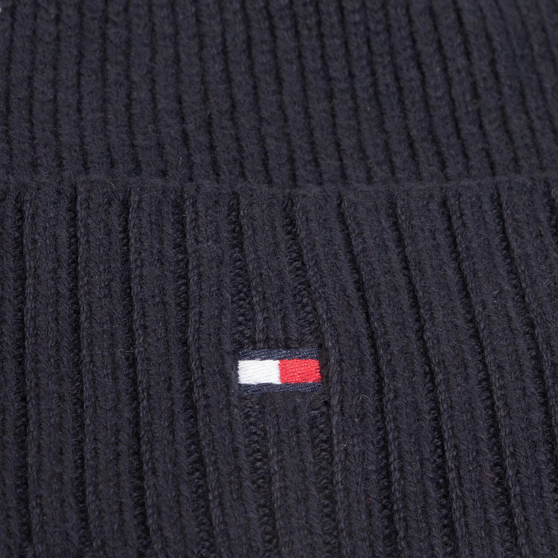 Tommy Hilfiger Čepice Pima Cotton Beanie AM0AM06573 Tmavomodrá - Pepit.cz