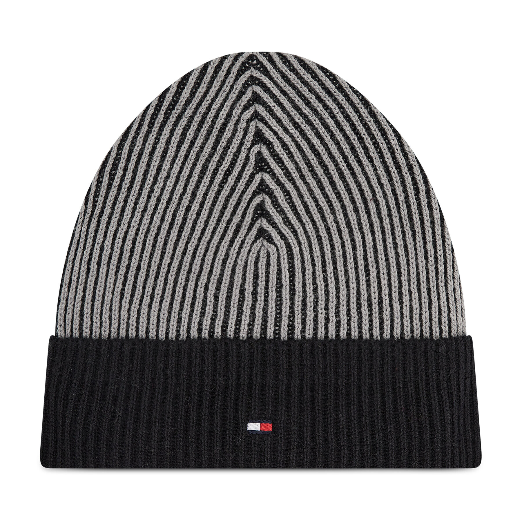 Tommy Hilfiger Čepice Pima Cotton Double Stitch Beanie AM0AM07870 Šedá - Pepit.cz