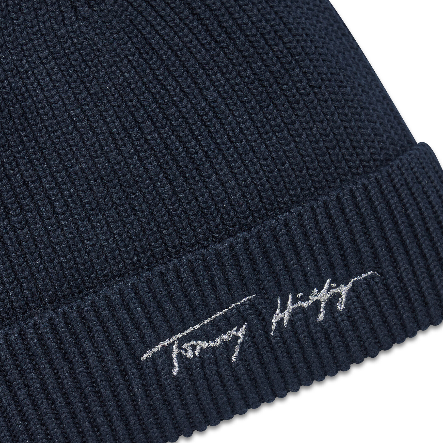 Tommy Hilfiger Čepice Signature Feminine AW0AW10996 Tmavomodrá - Pepit.cz