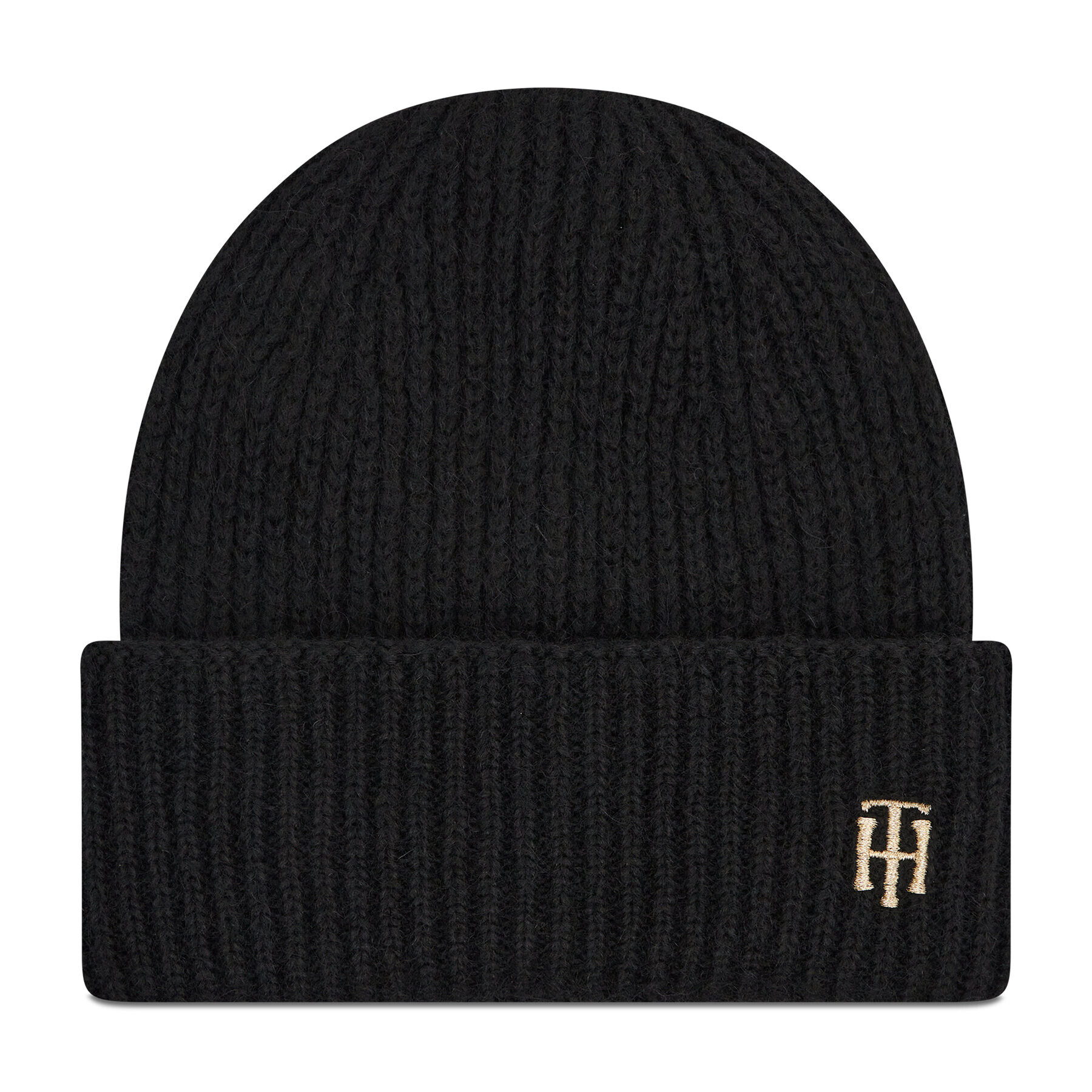 Tommy Hilfiger Čepice Th Effortless Beanie AW0AW10654 Černá - Pepit.cz