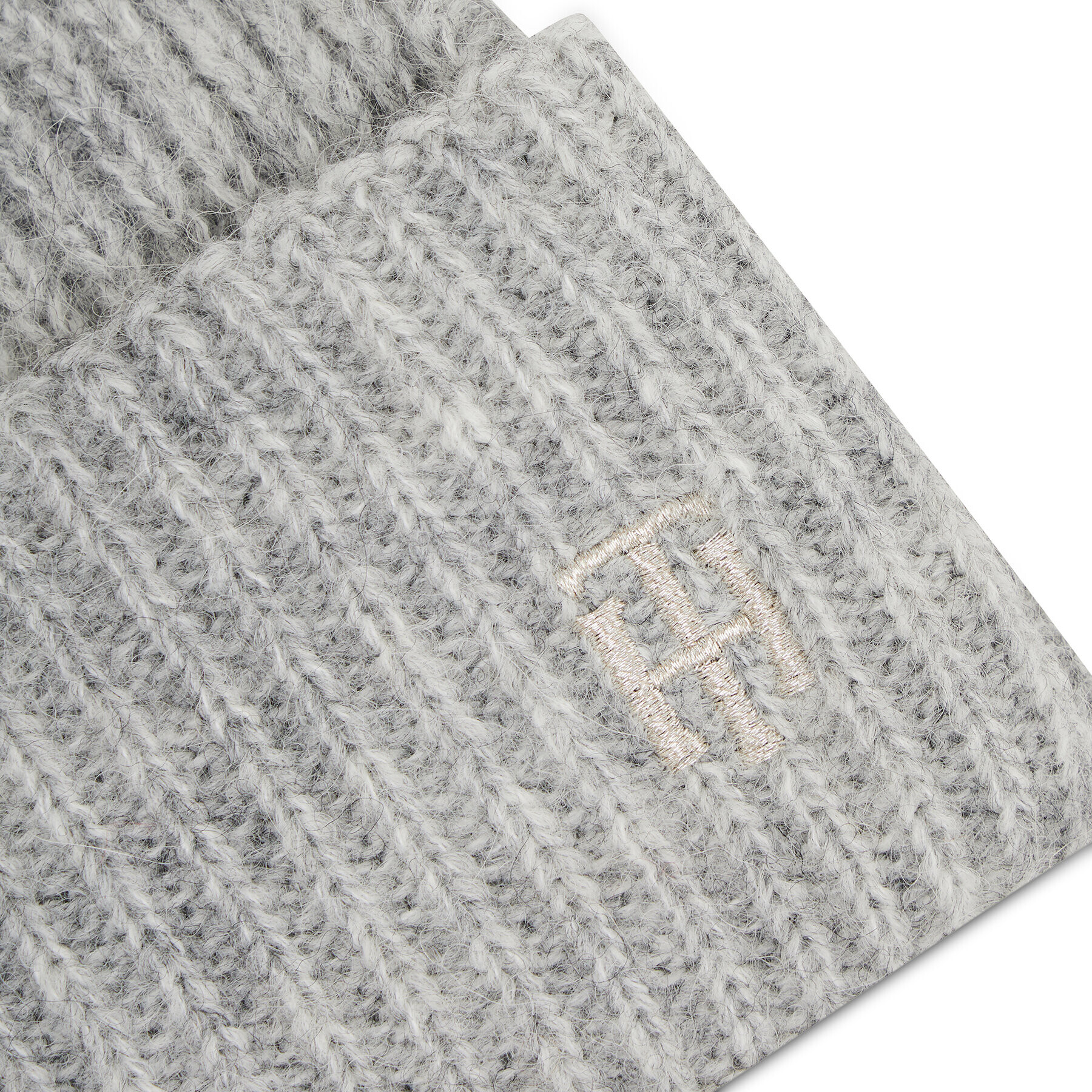 Tommy Hilfiger Čepice Th Effortless Beanie AW0AW10654 Šedá - Pepit.cz